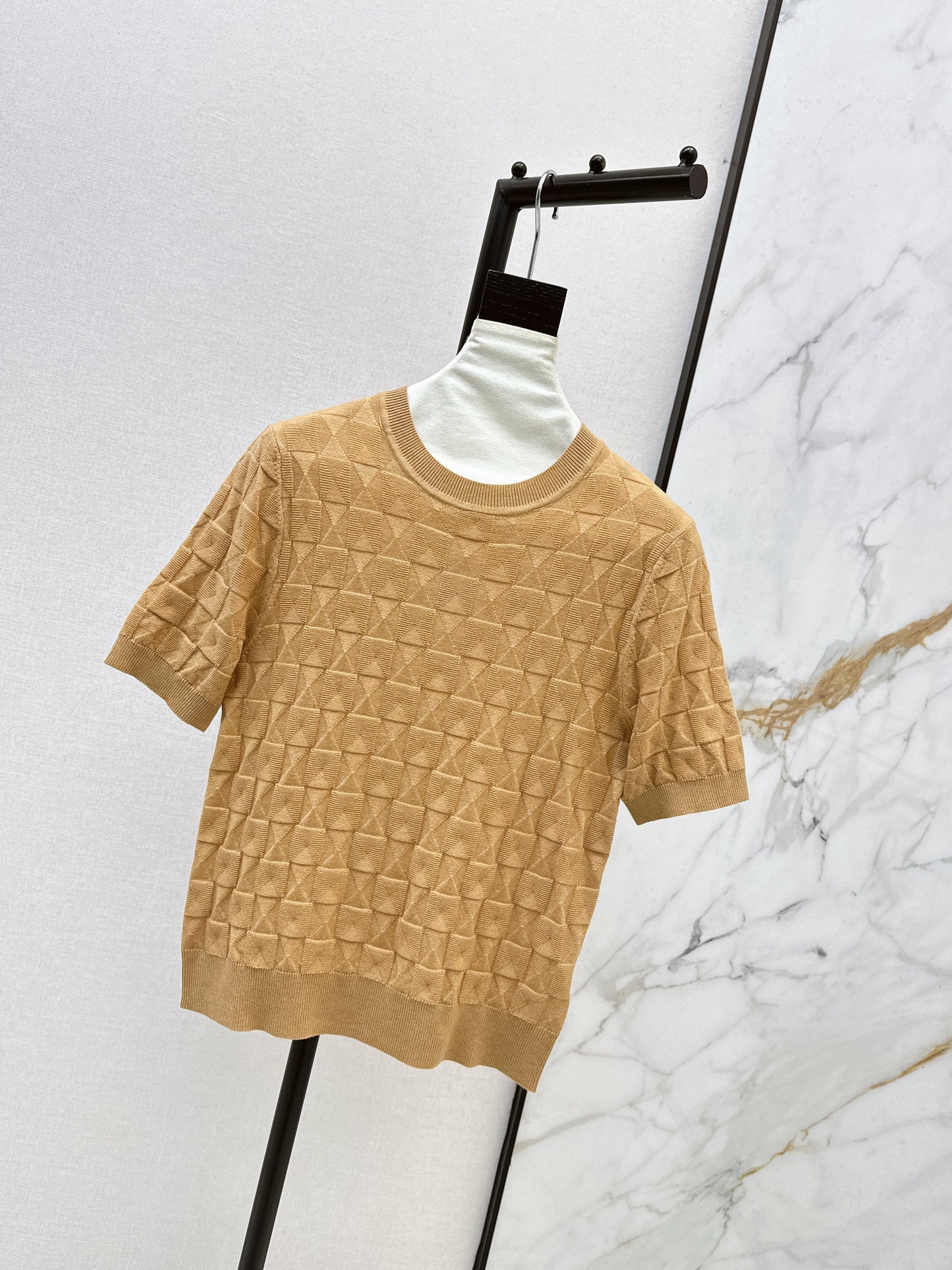26SS NEW wool knitted short sleeve sweater