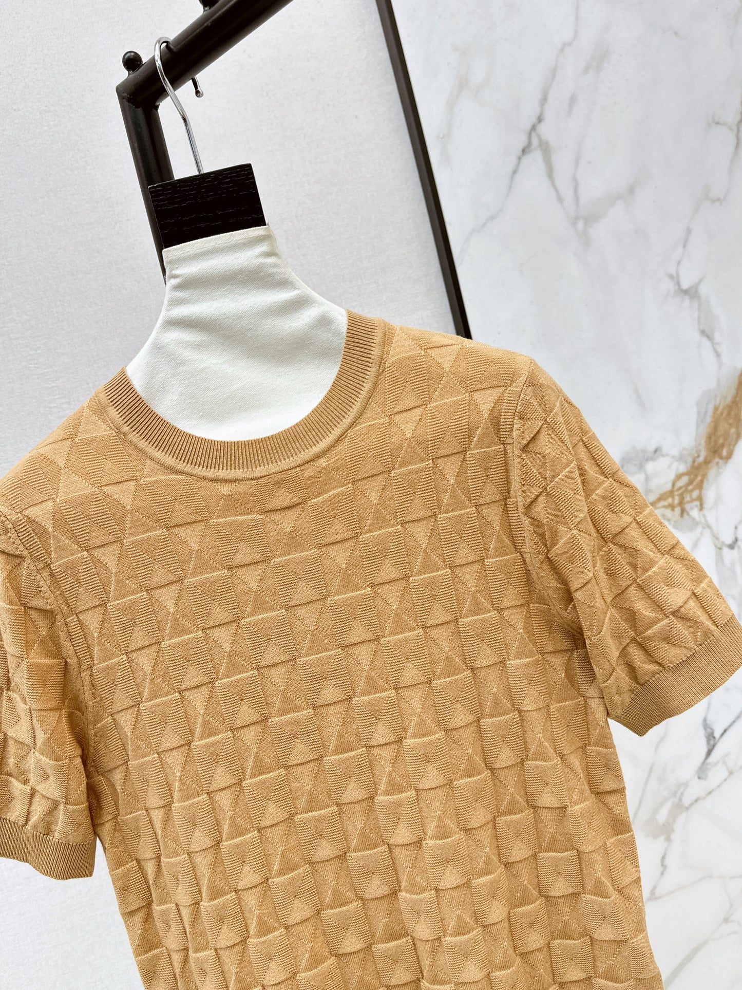 26SS NEW wool knitted short sleeve sweater