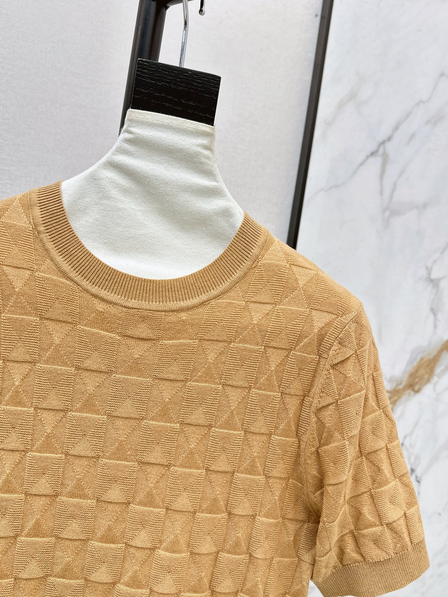 26SS NEW wool knitted short sleeve sweater