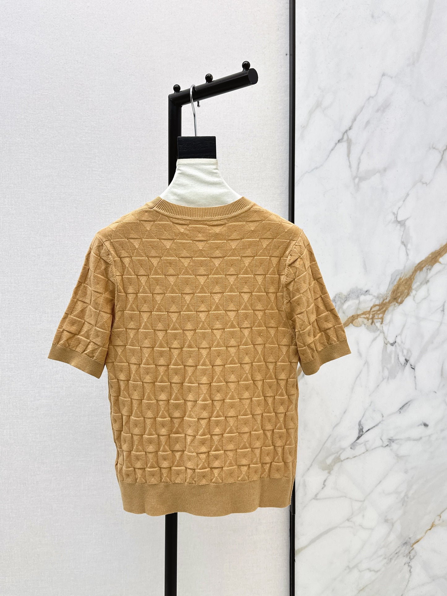 26SS NEW wool knitted short sleeve sweater