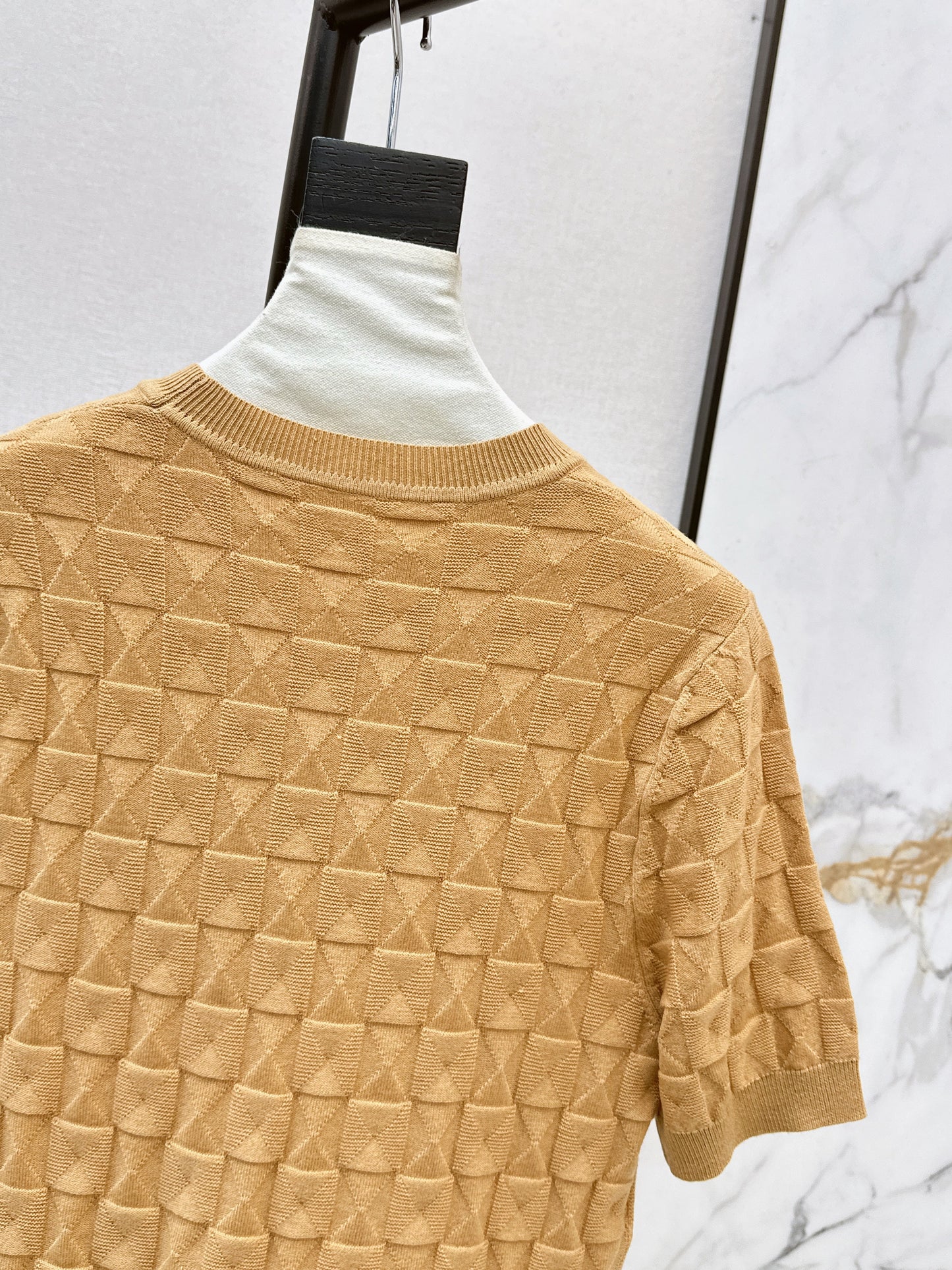 26SS NEW wool knitted short sleeve sweater