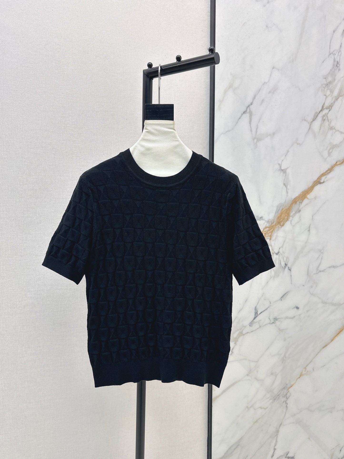 26SS NEW wool knitted short sleeve sweater