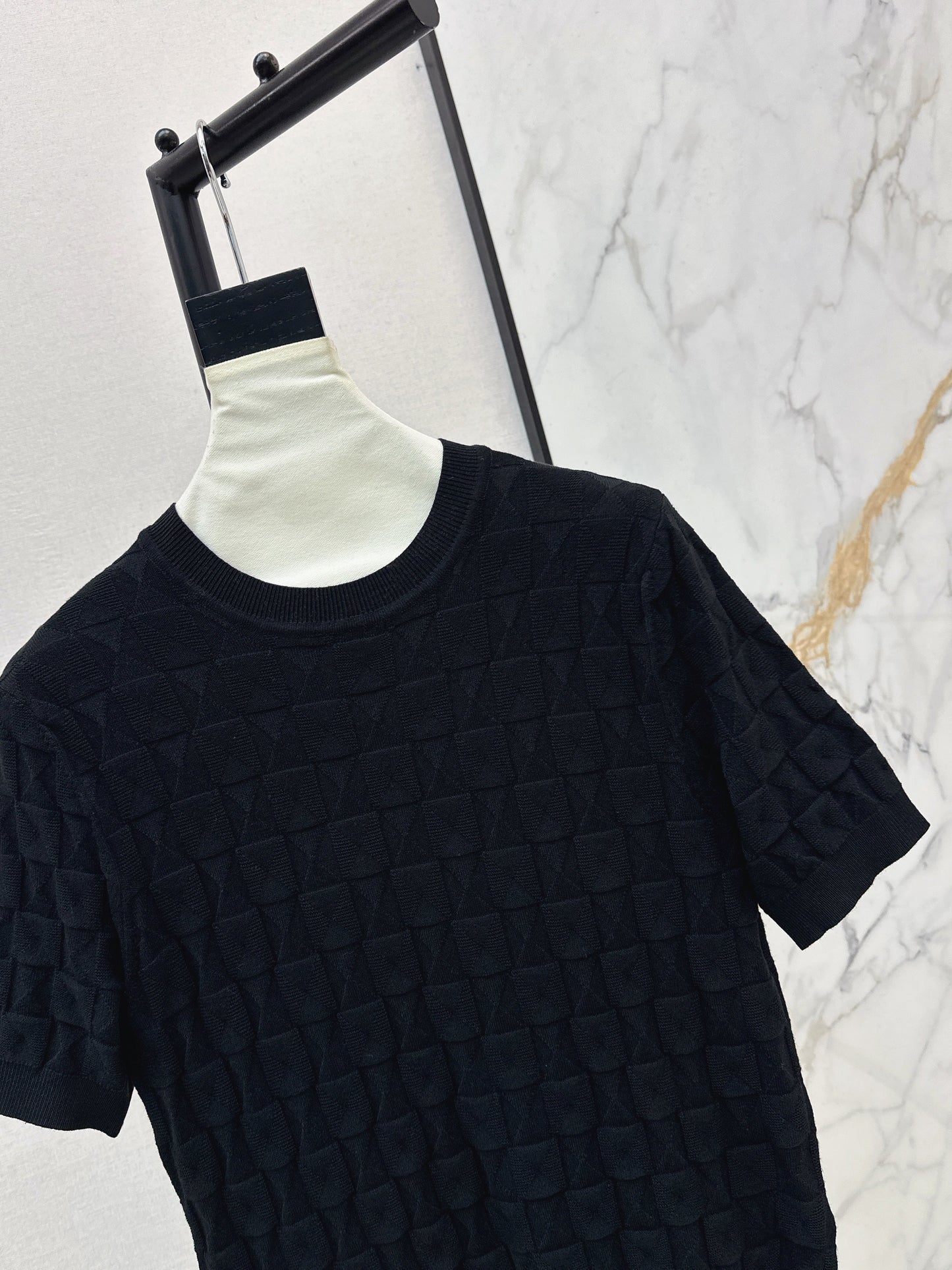 26SS NEW wool knitted short sleeve sweater