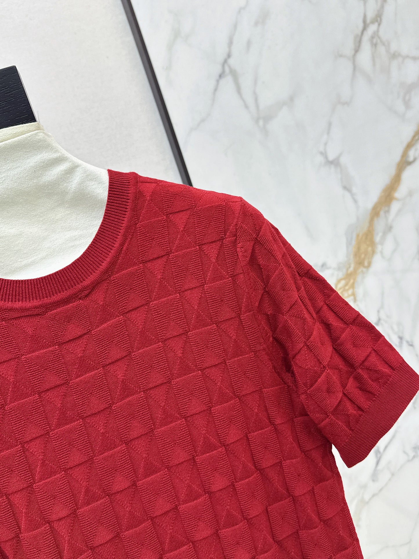 26SS NEW wool knitted short sleeve sweater
