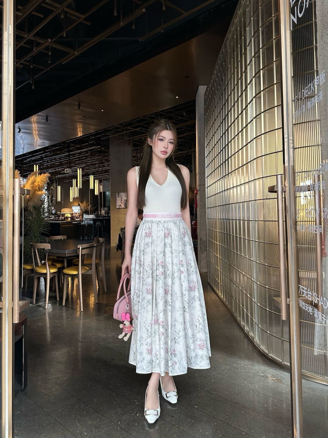 26SS NEW print pleated skirts