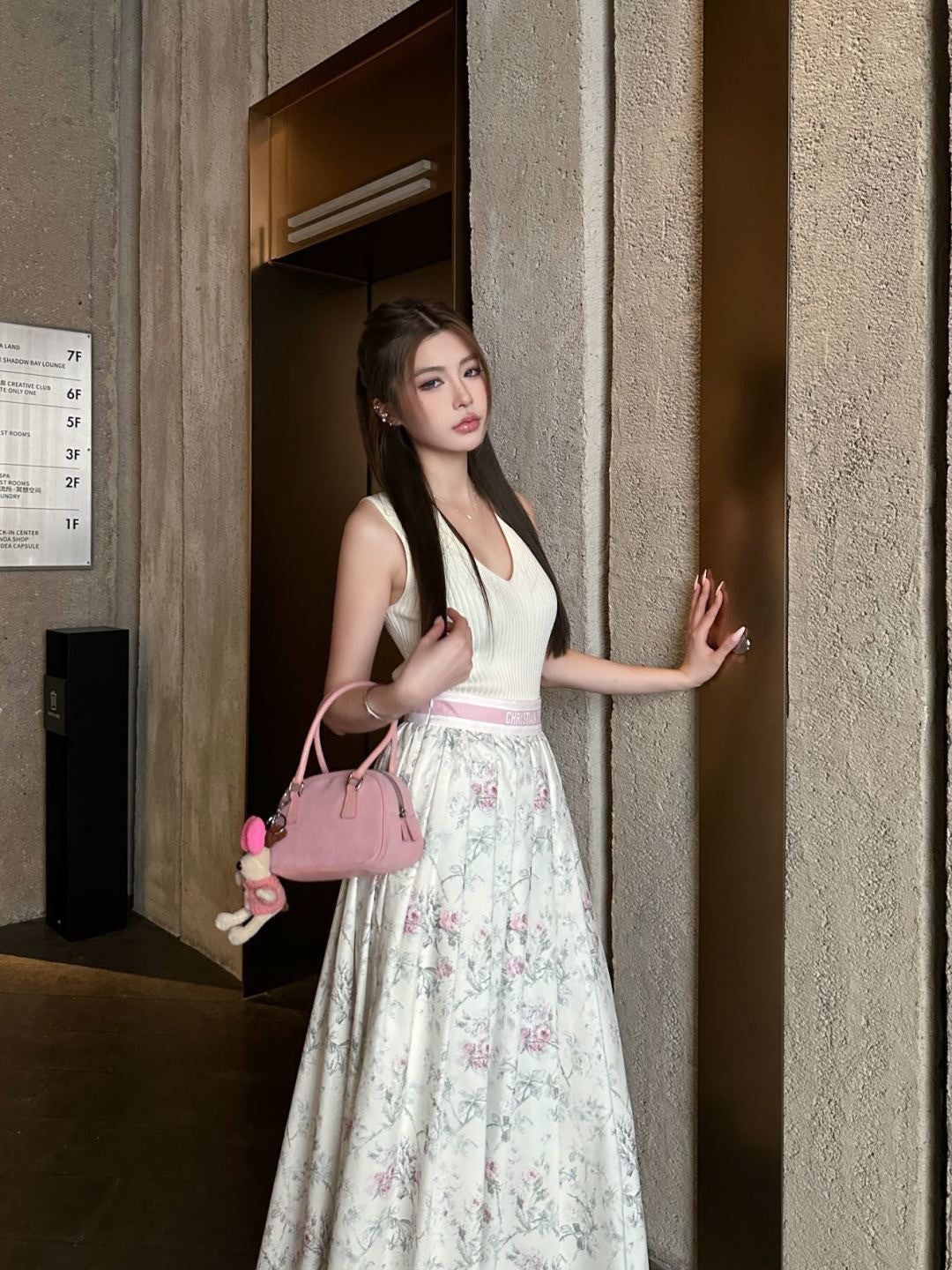 26SS NEW print pleated skirts