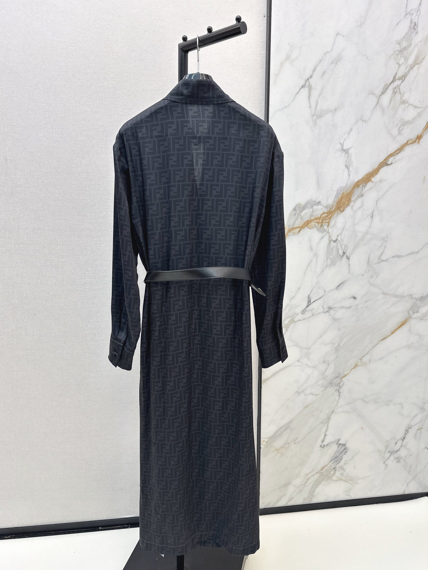 26SS NEW silk dress with belted
