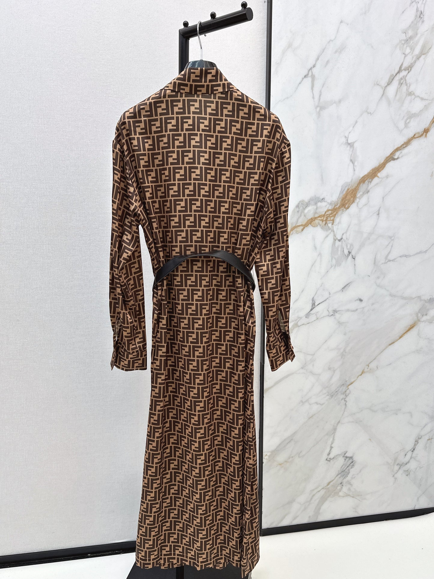 26SS NEW silk dress with belted
