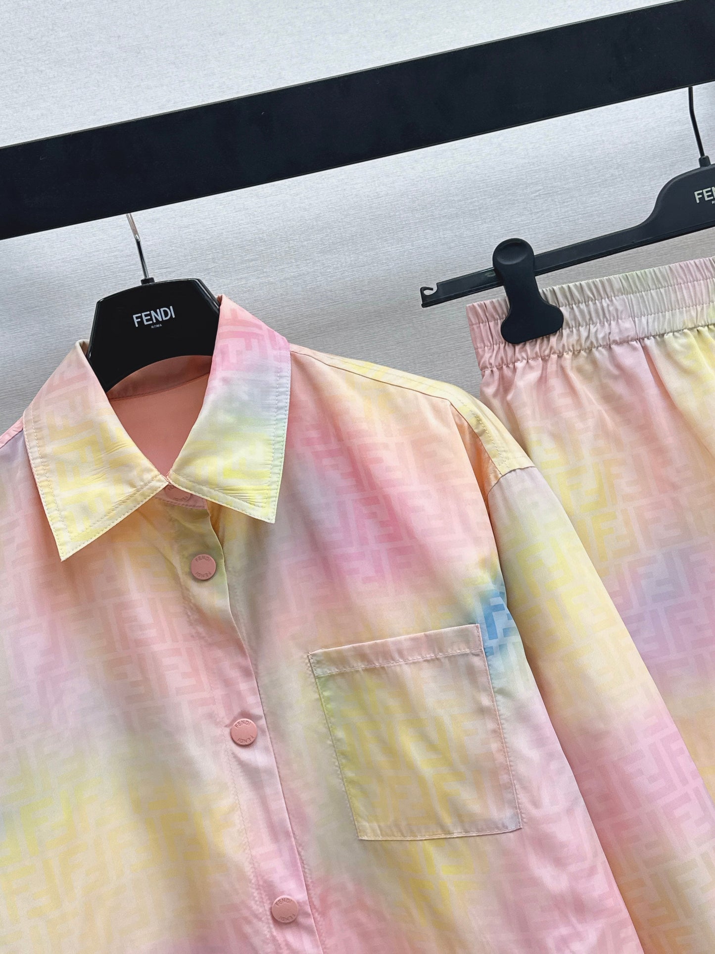 26SS NEW print shirts short outfit sets