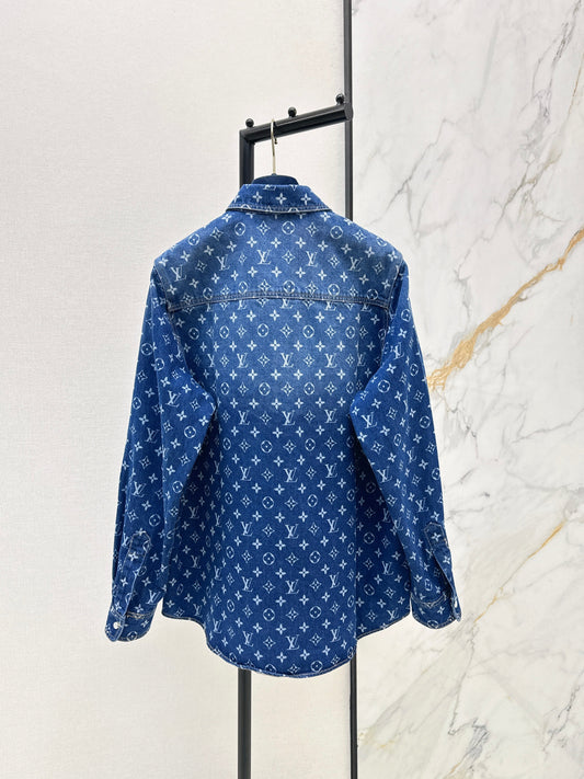 26SS NEW denim jacquard shirts jacket