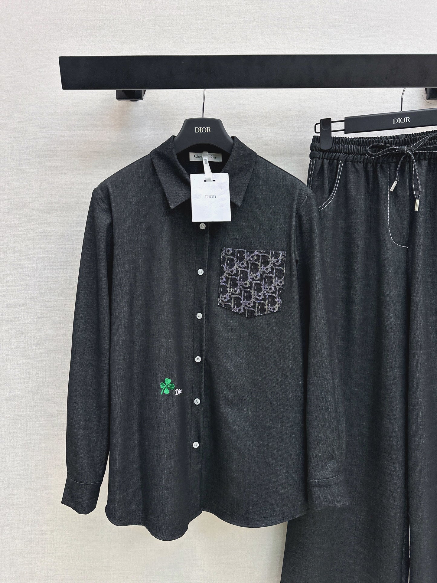 26SS NEW vintage shirt+straight pant sets