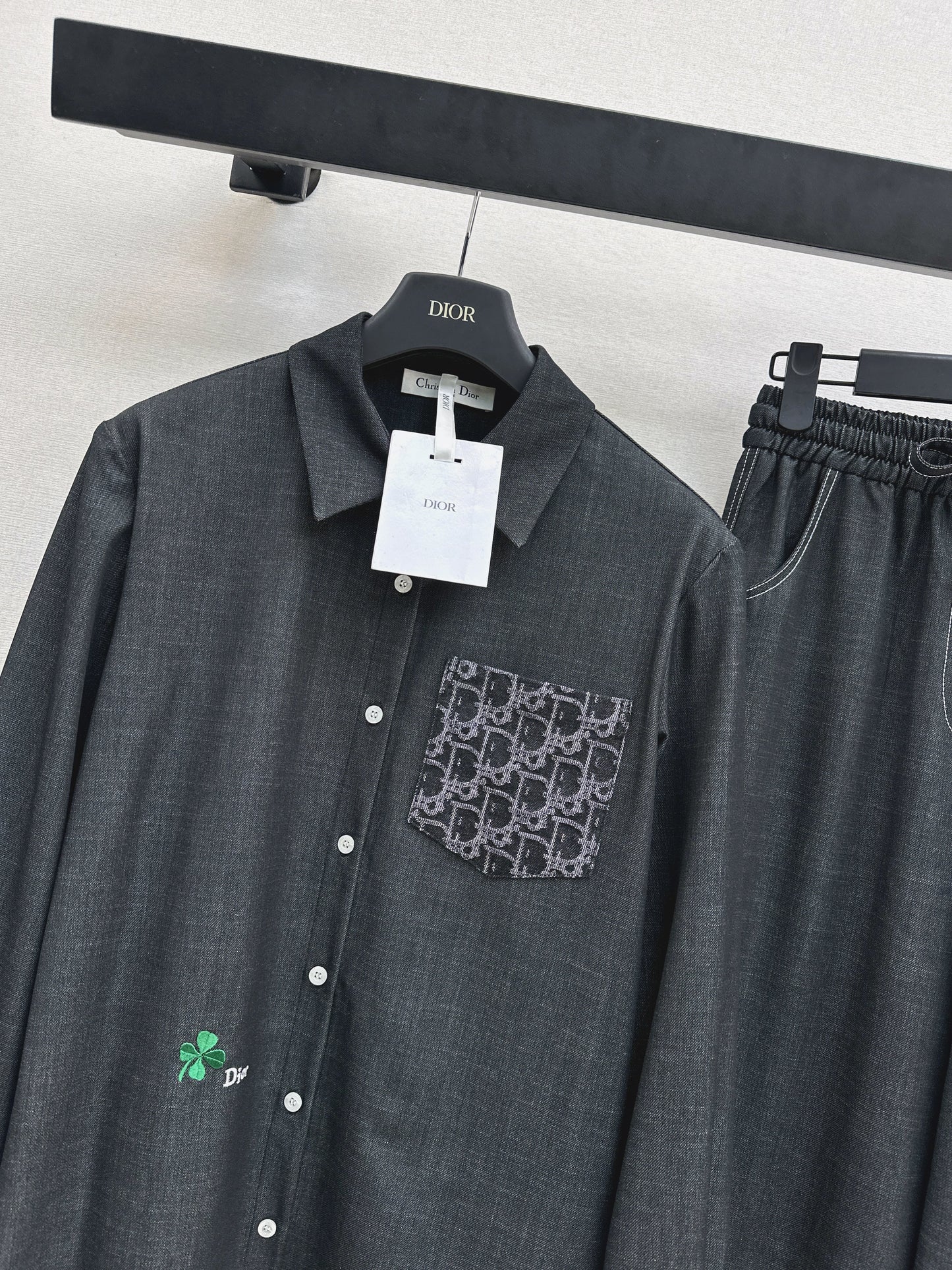 26SS NEW vintage shirt+straight pant sets