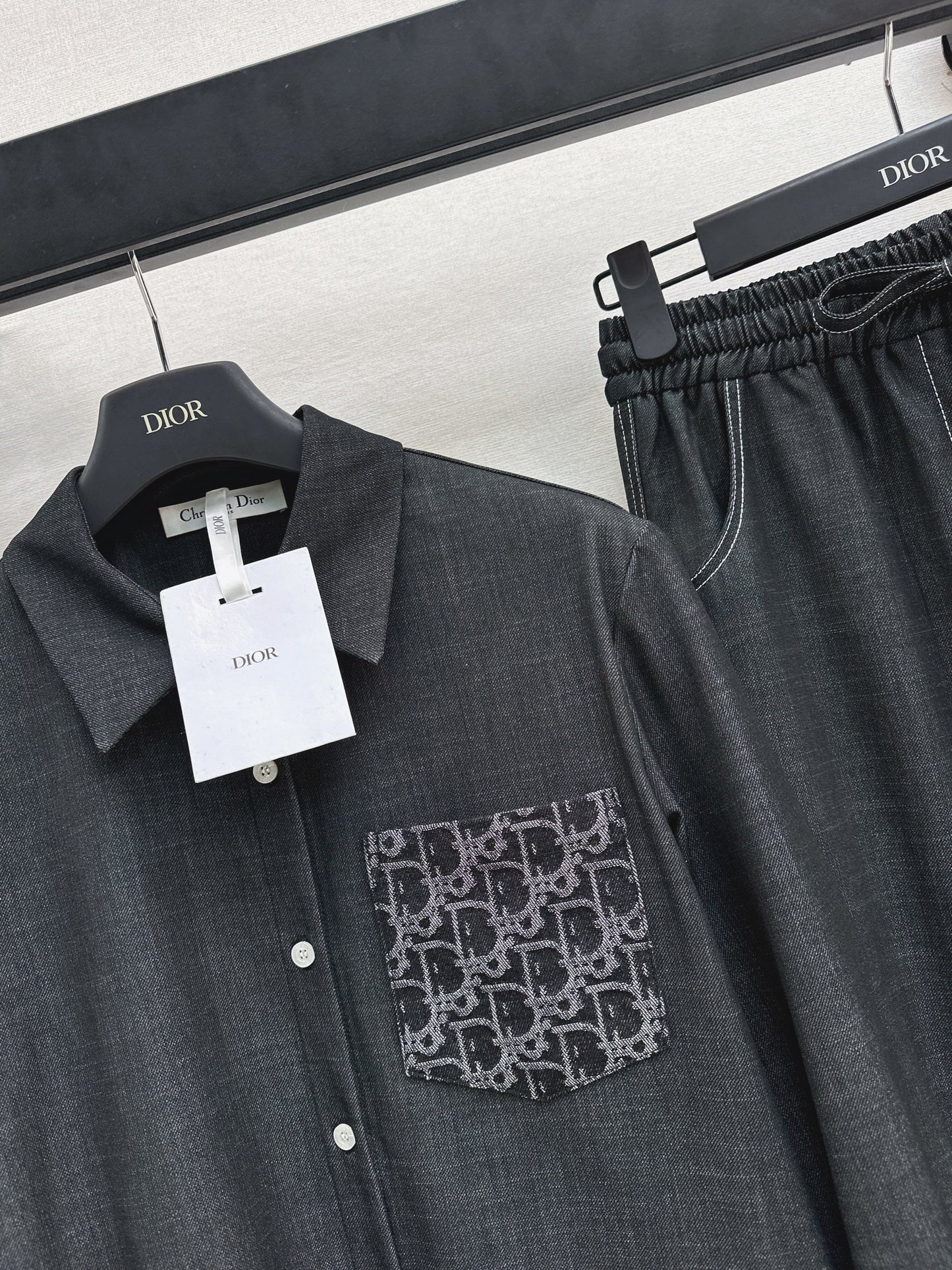 26SS NEW vintage shirt+straight pant sets