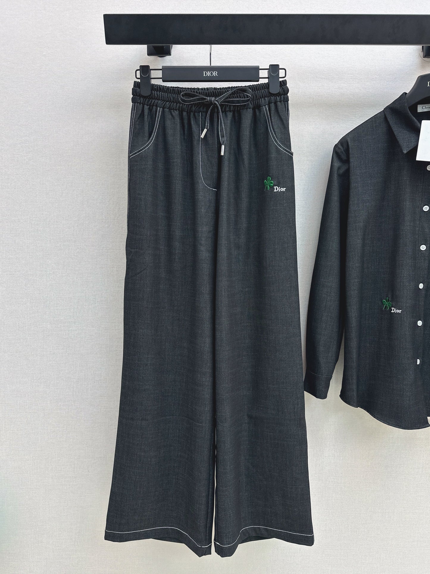 26SS NEW vintage shirt+straight pant sets