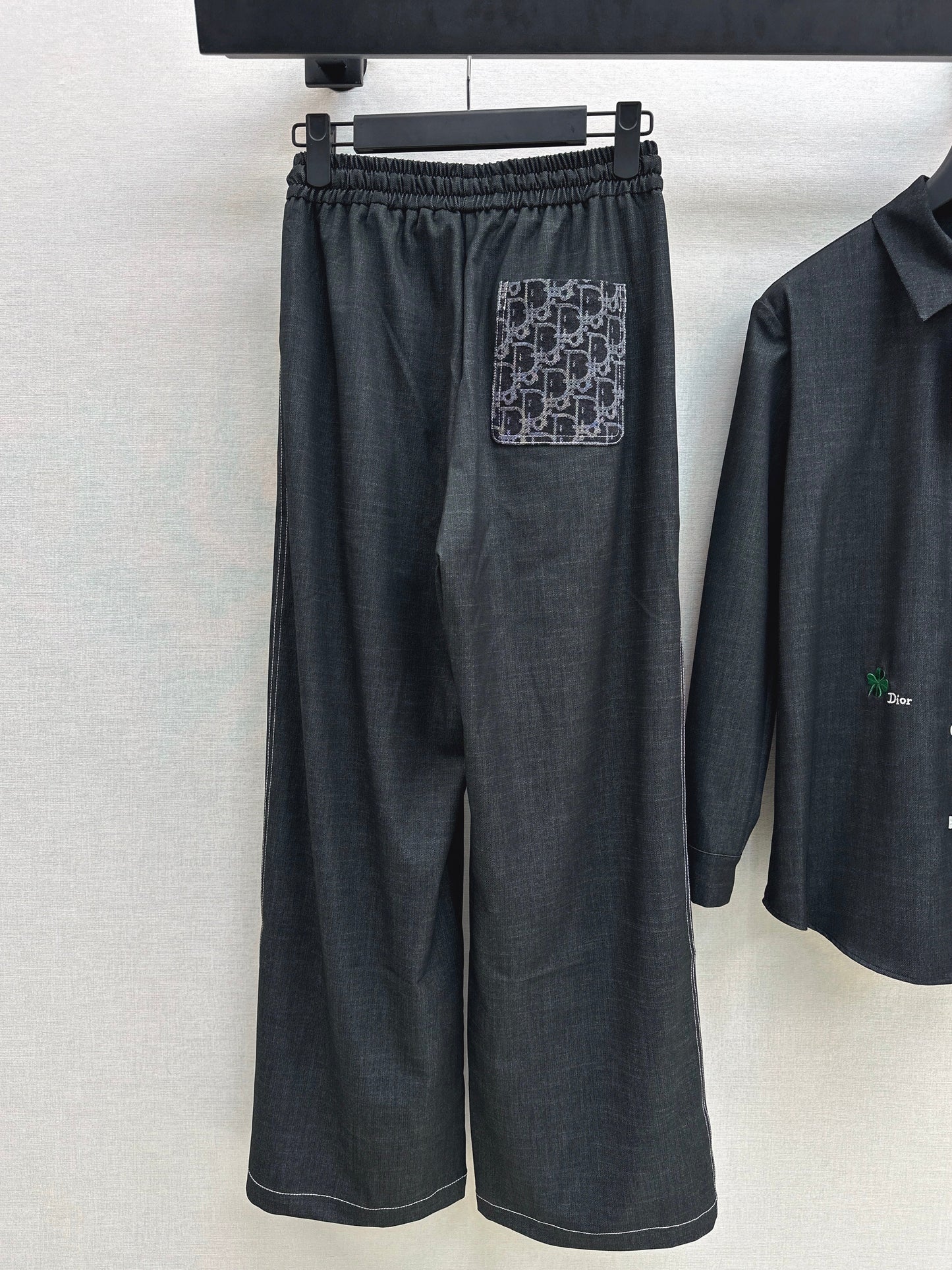 26SS NEW vintage shirt+straight pant sets