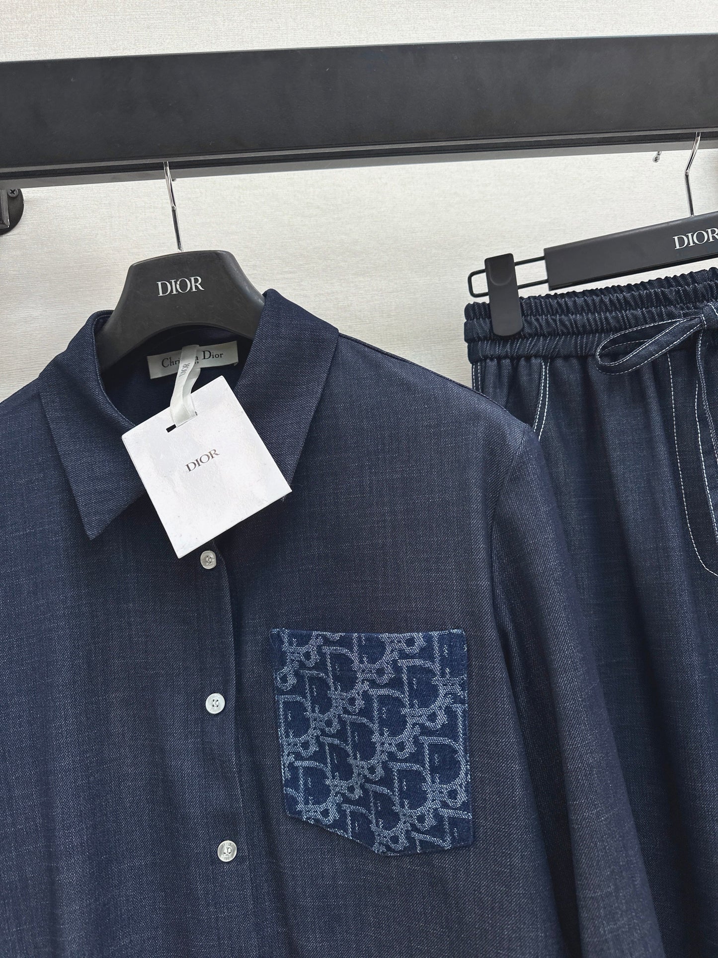 26SS NEW vintage shirt+straight pant sets