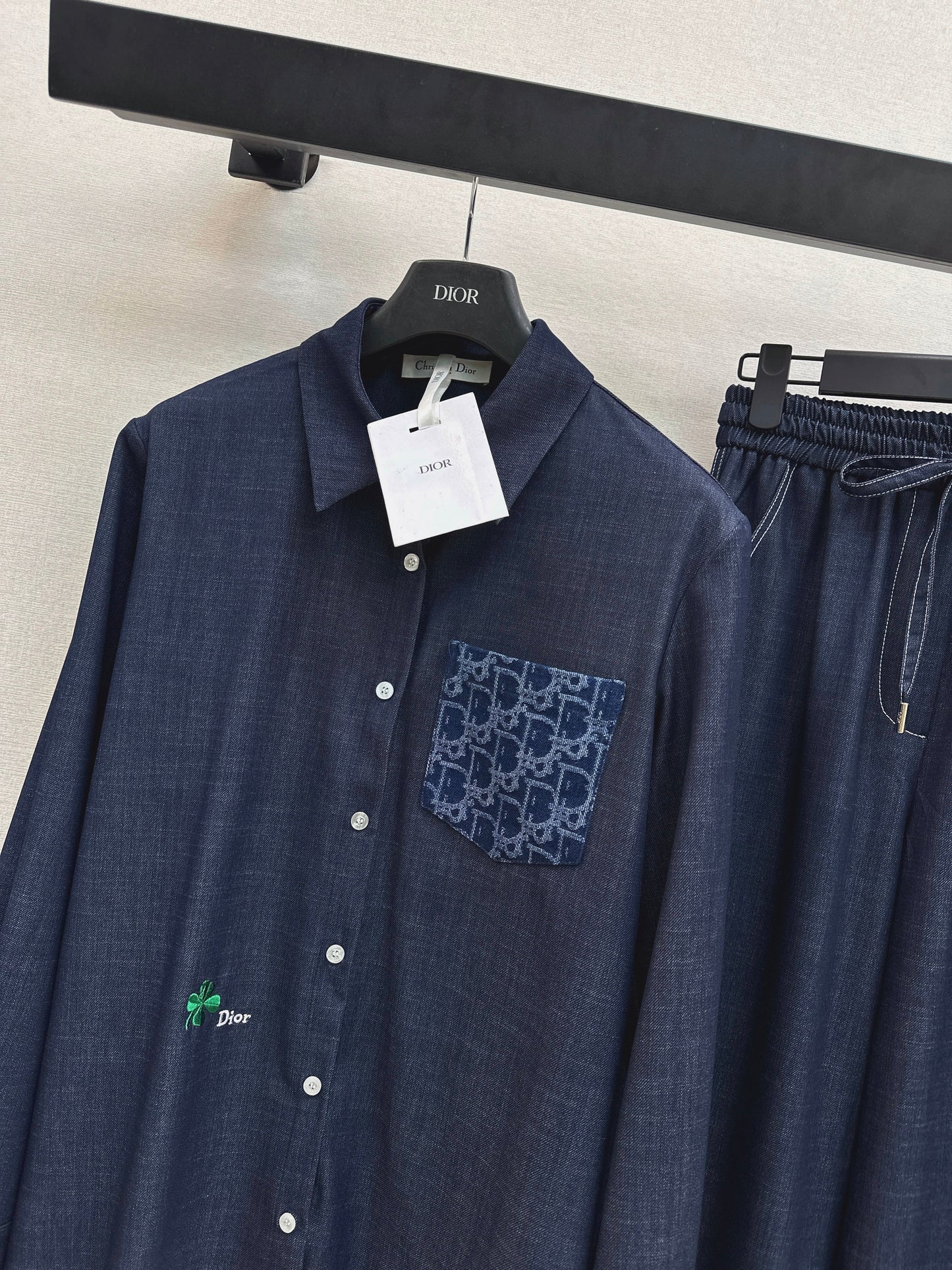 26SS NEW vintage shirt+straight pant sets