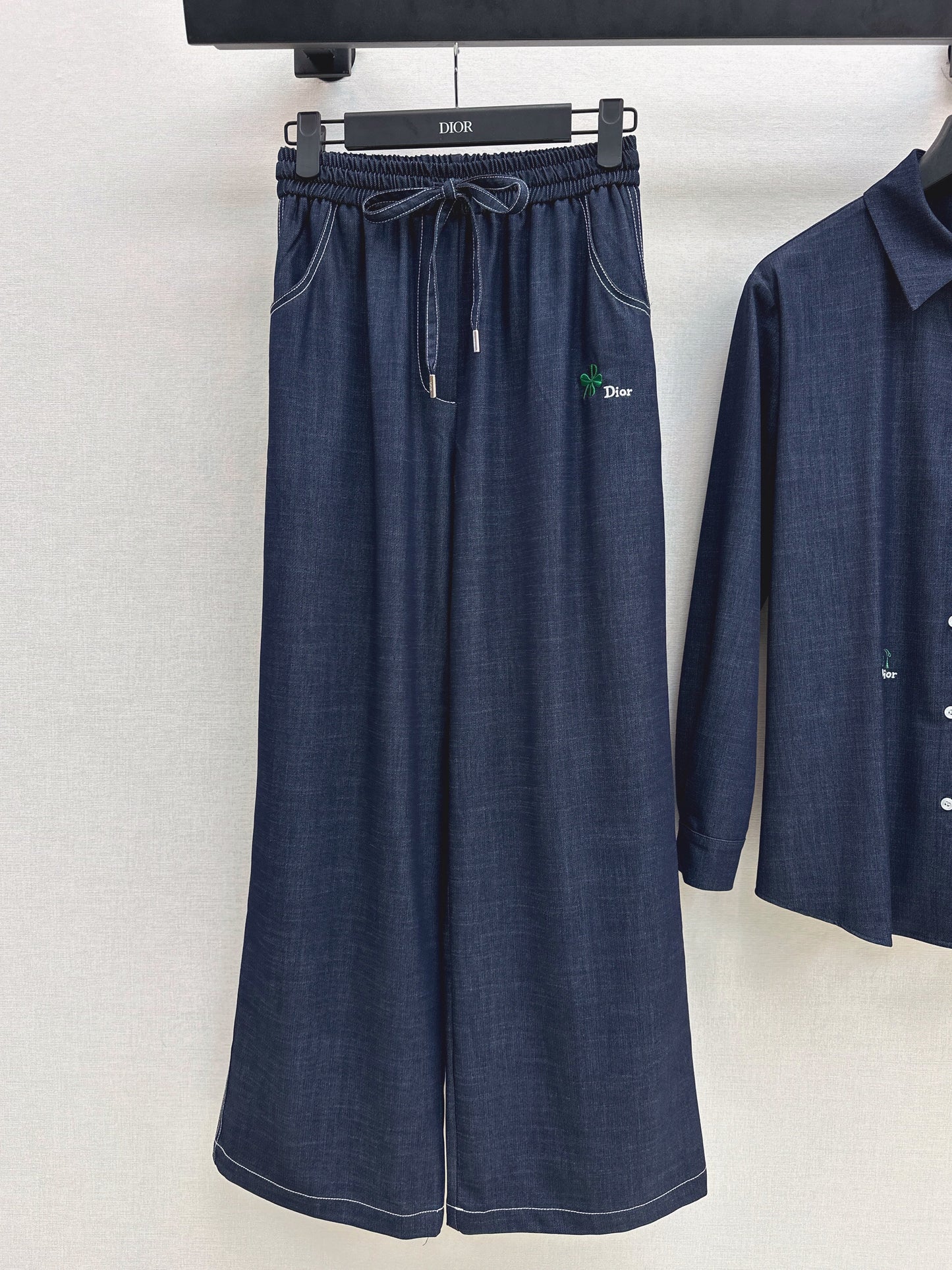 26SS NEW vintage shirt+straight pant sets