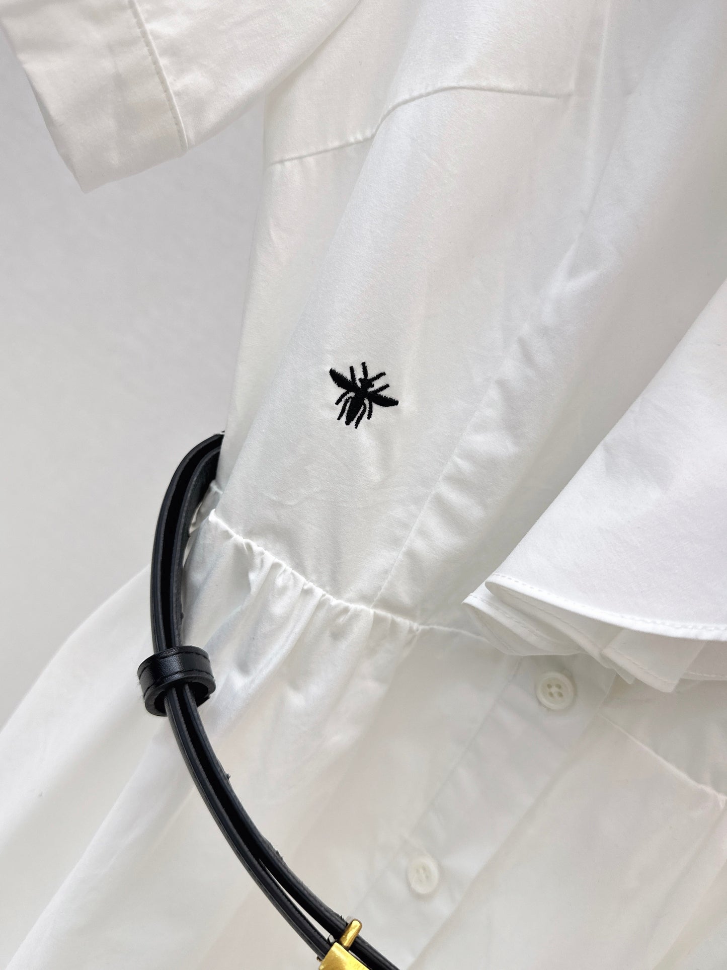 26SS NEW ruffle dress with belted