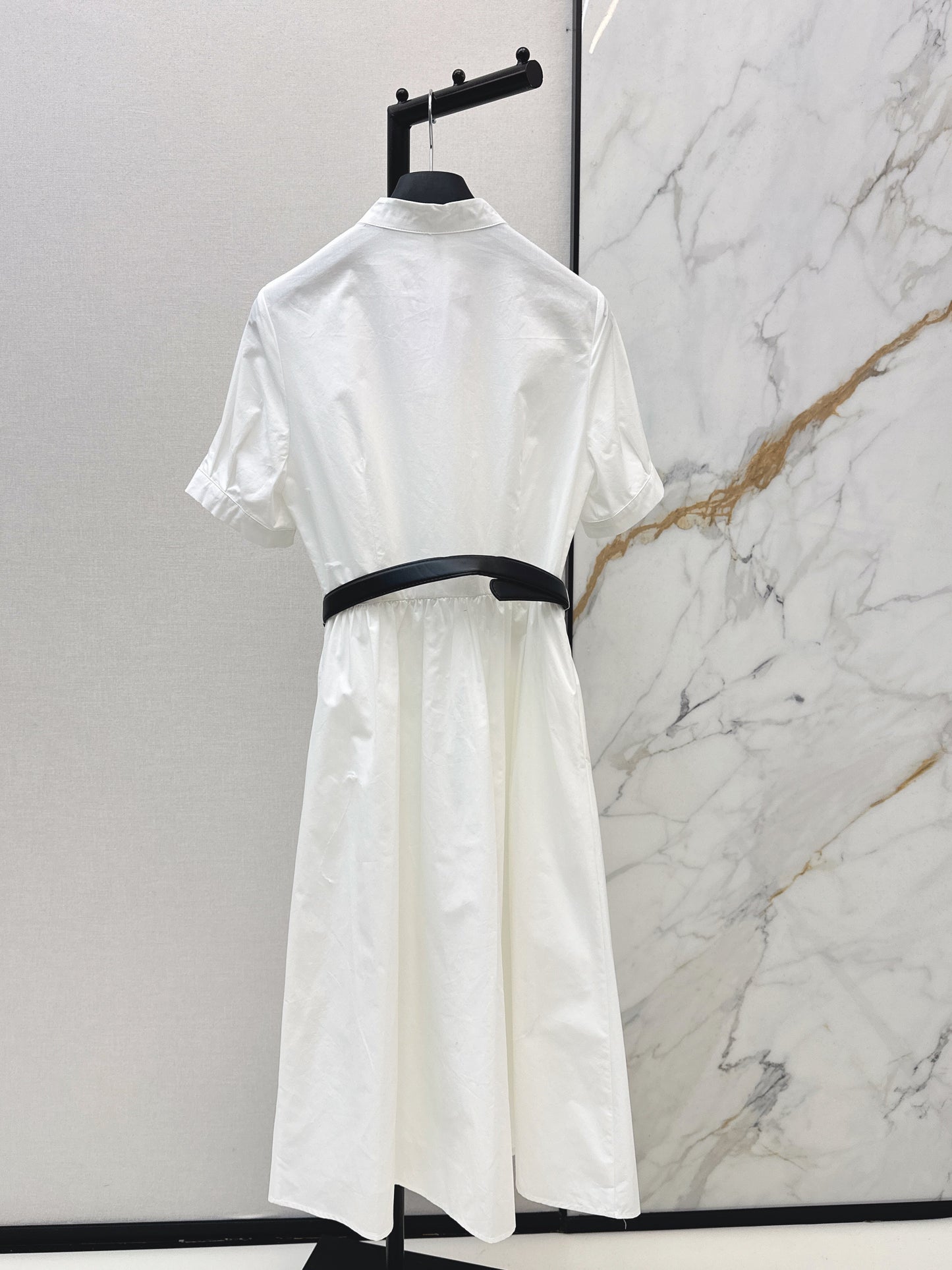 26SS NEW ruffle dress with belted