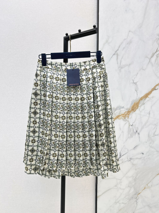 26SS NEW print pleated skirts
