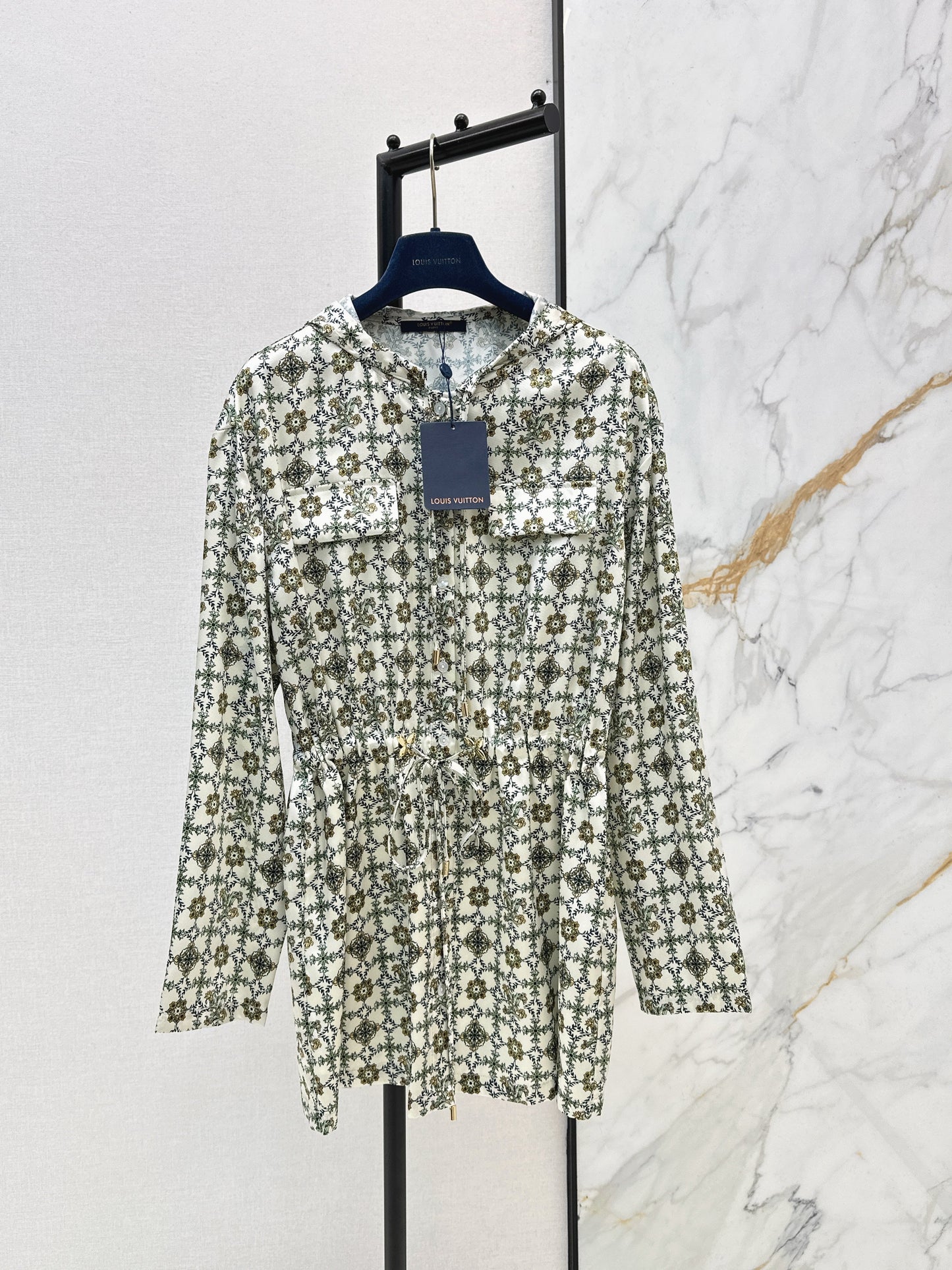 26SS NEW print hooded dress