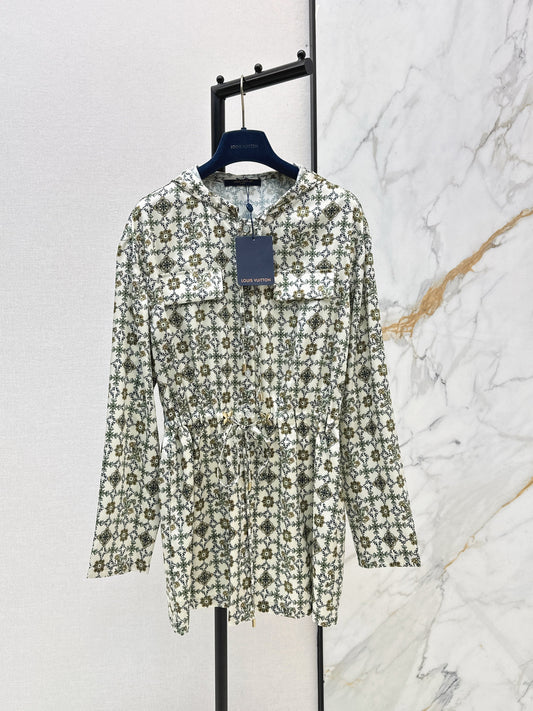 26SS NEW print hooded dress