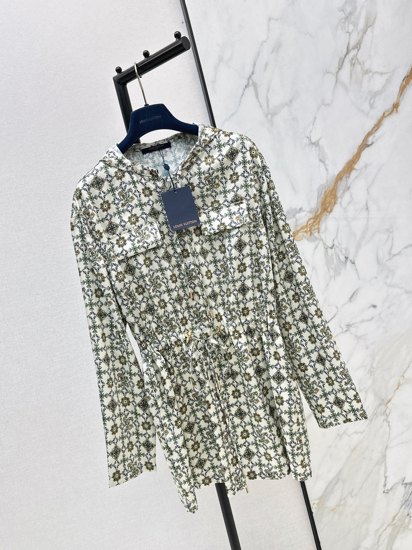 26SS NEW print hooded dress