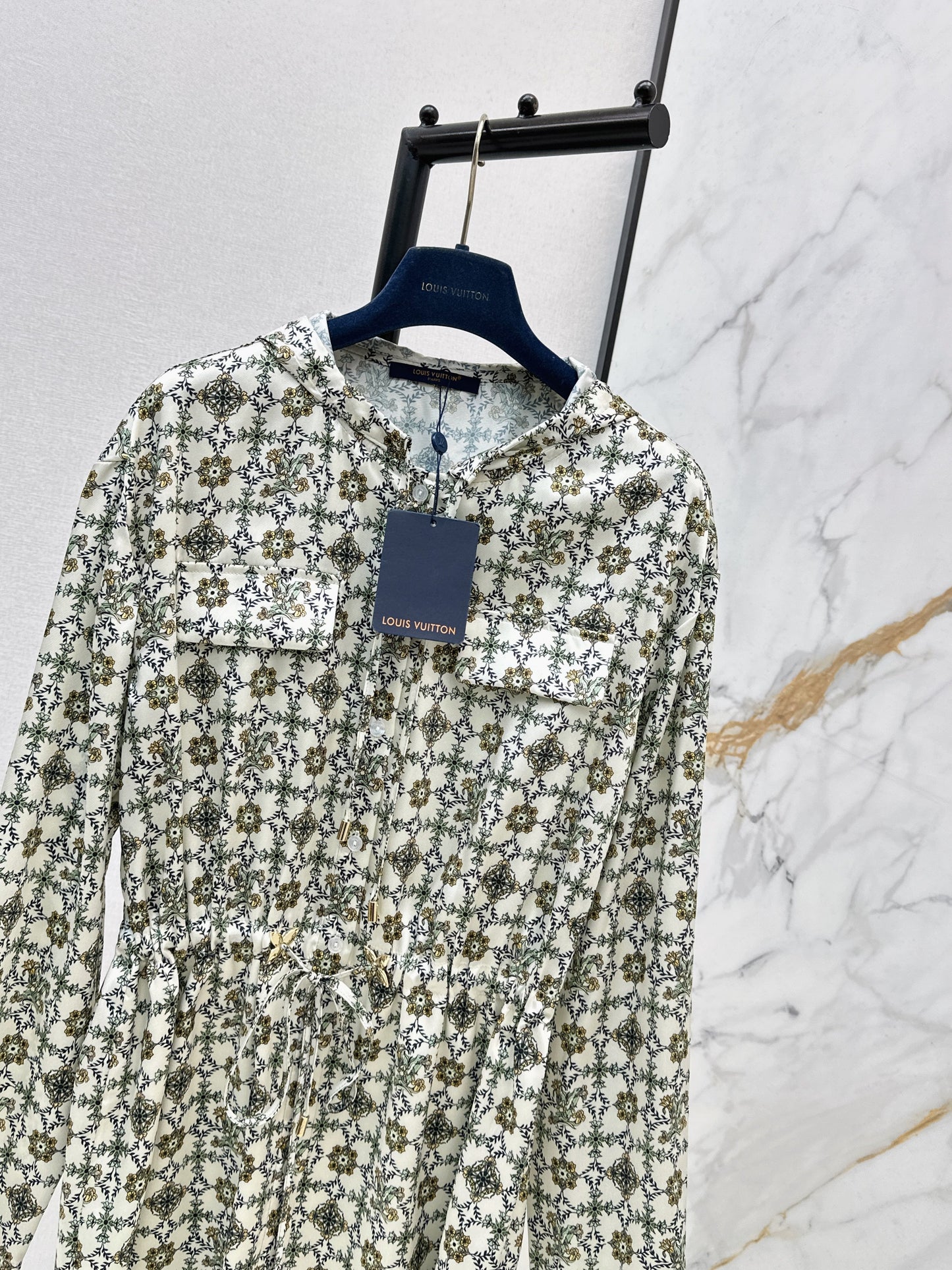 26SS NEW print hooded dress
