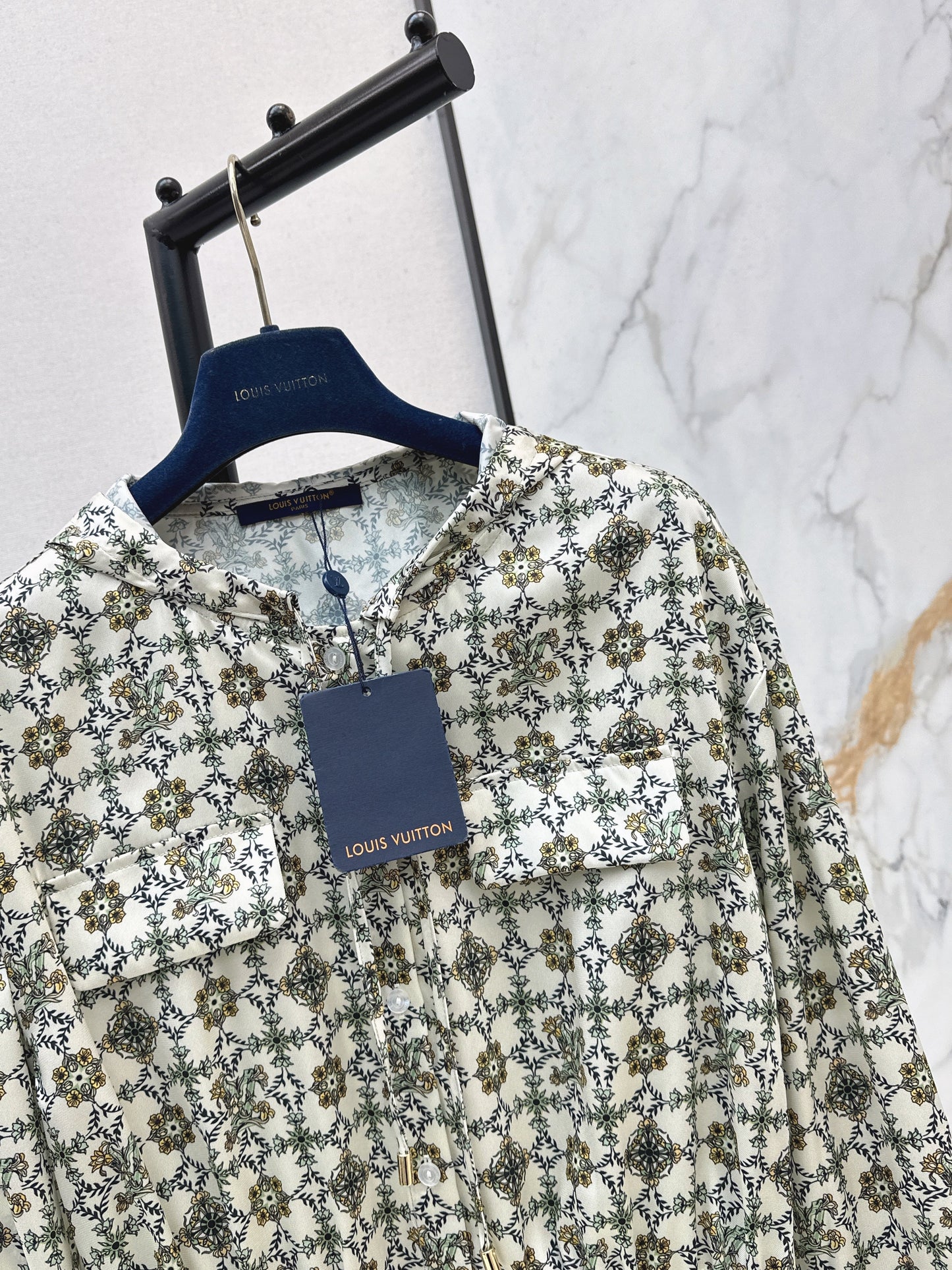 26SS NEW print hooded dress