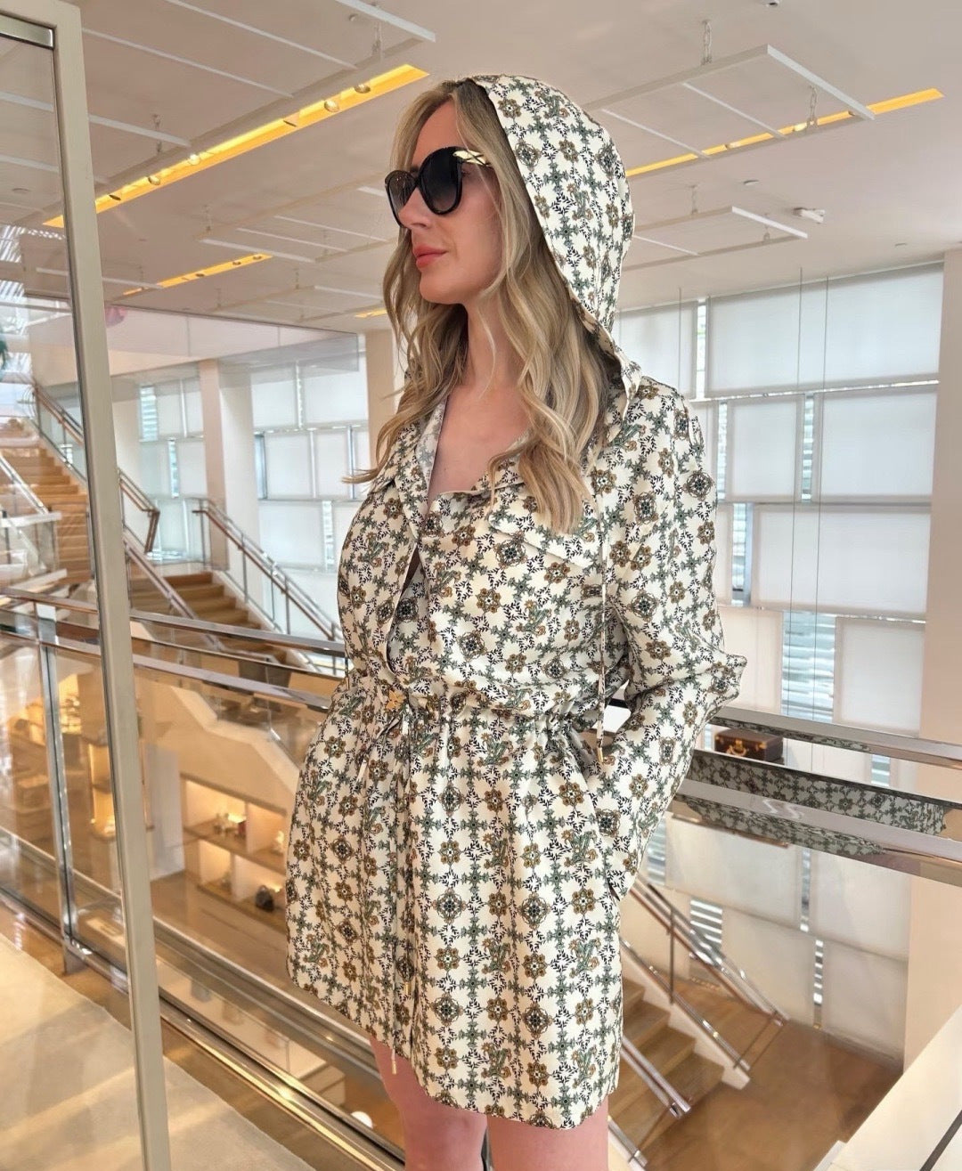26SS NEW print hooded dress