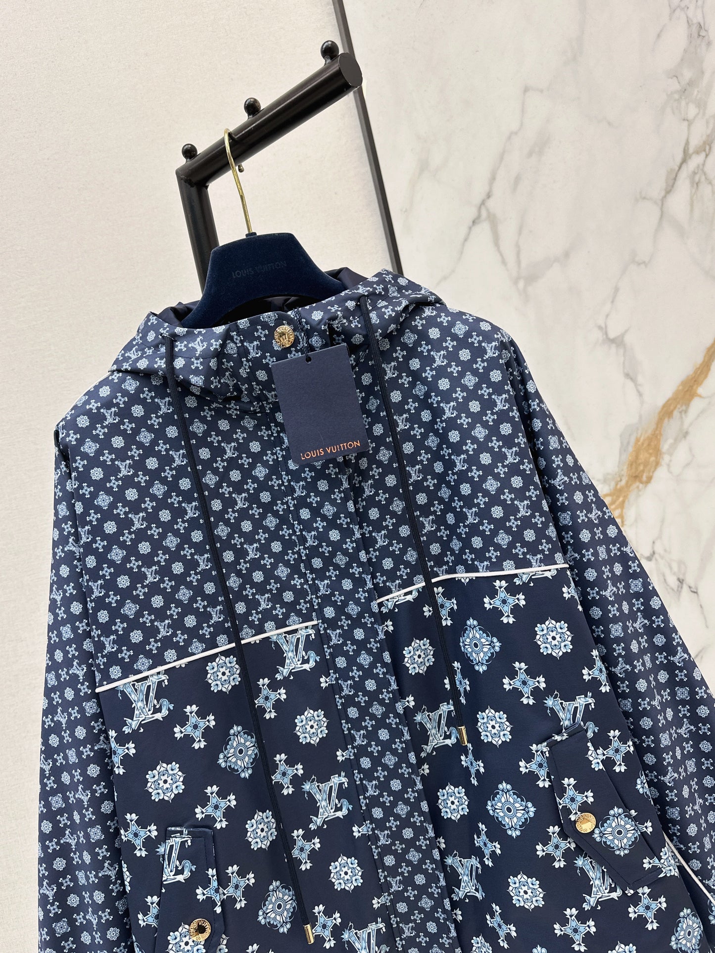 26SS NEW hooded zipper trench coats