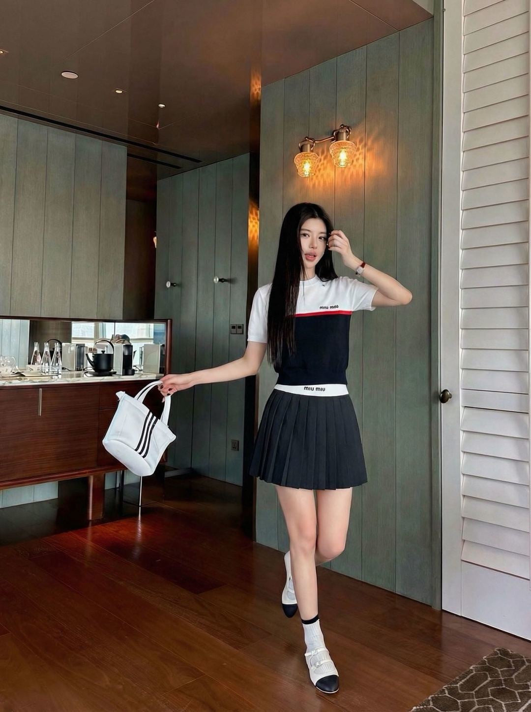 26SS NEW contract color blocking outfit sets