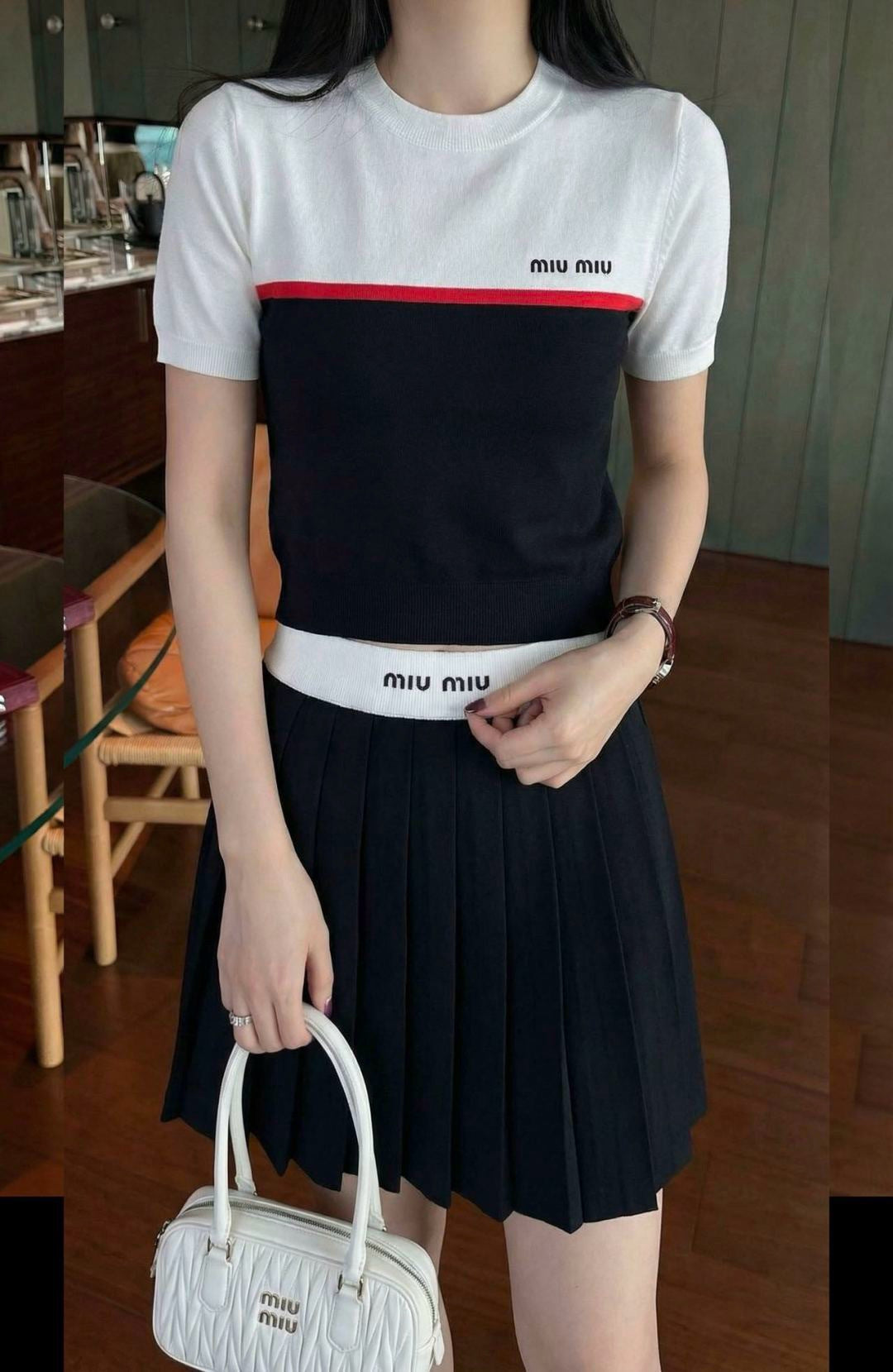 26SS NEW contract color blocking outfit sets