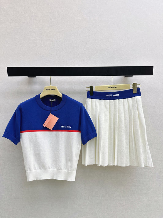 26SS NEW contract color blocking outfit sets