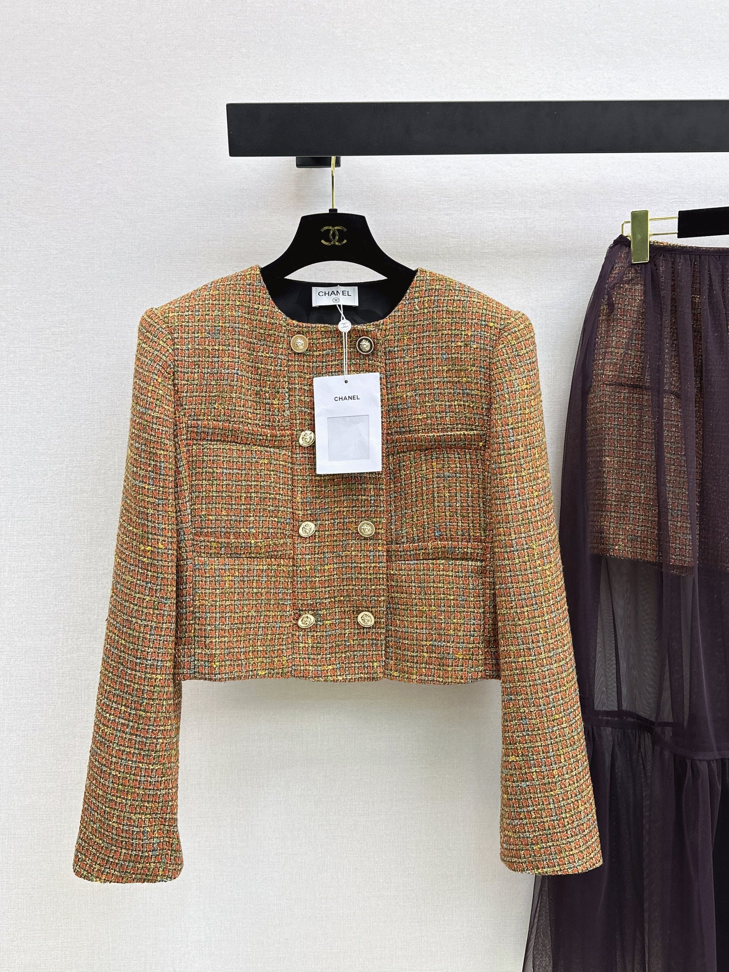 26SS NEW tweed woven jacket