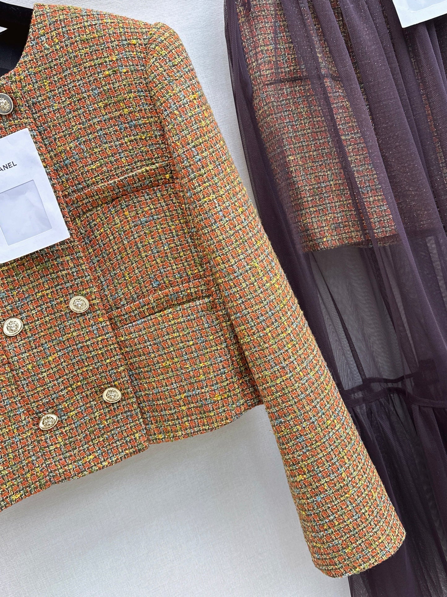 26SS NEW tweed woven jacket