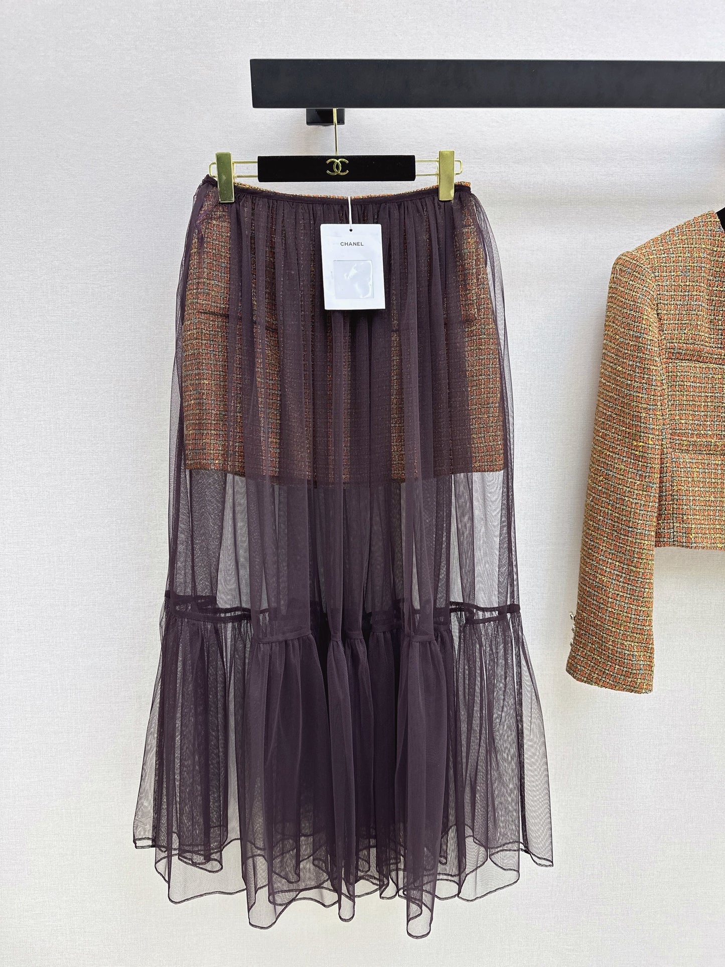 26SS NEW woven mesh skirt