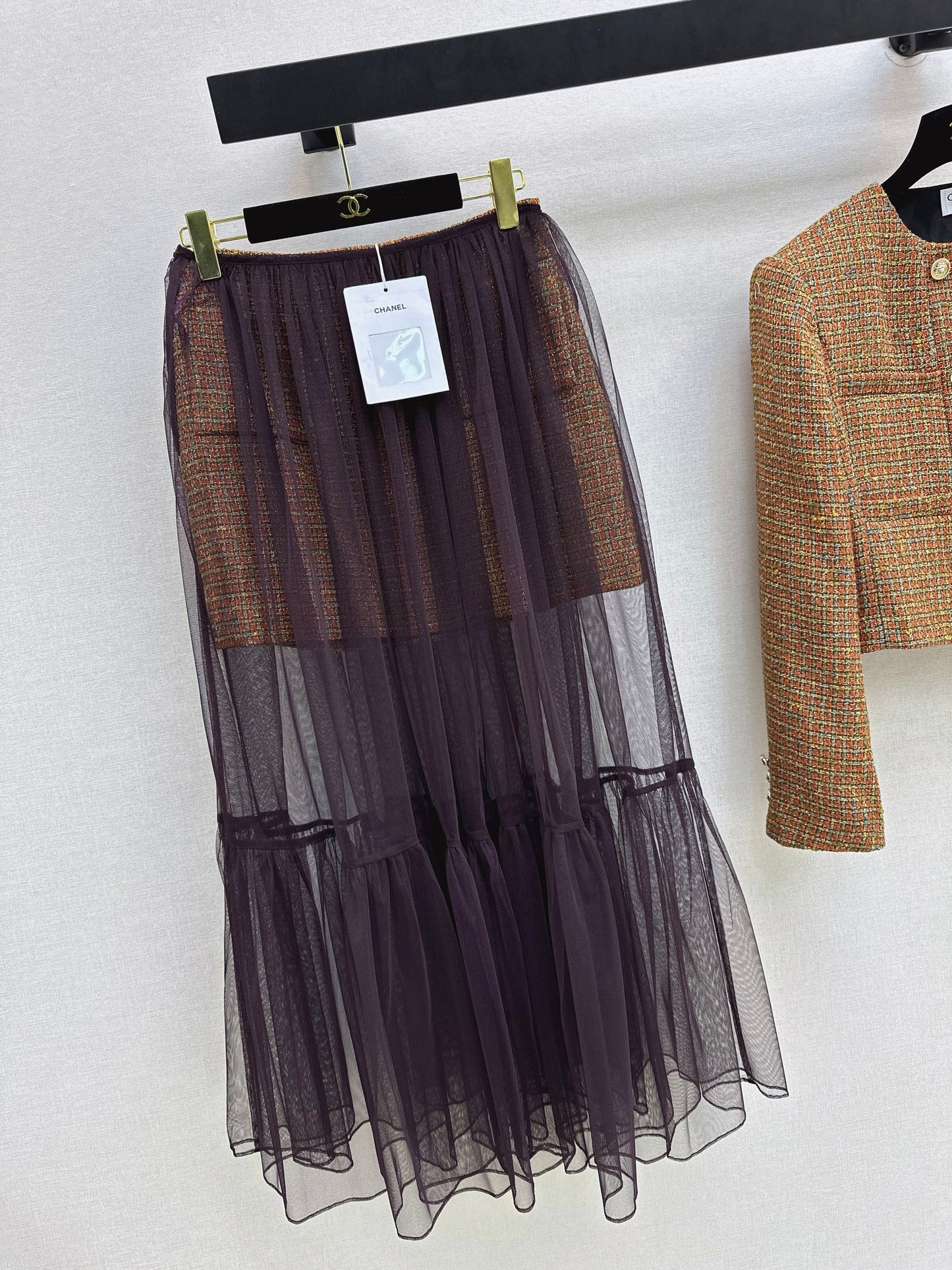 26SS NEW woven mesh skirt