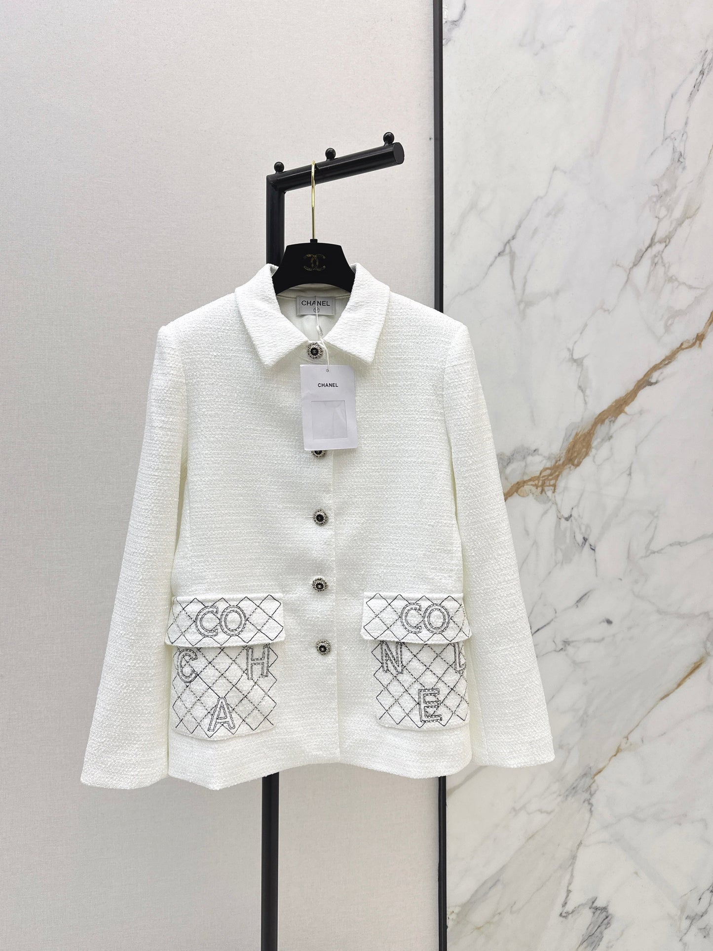 26SS NEW tweed woven jacket