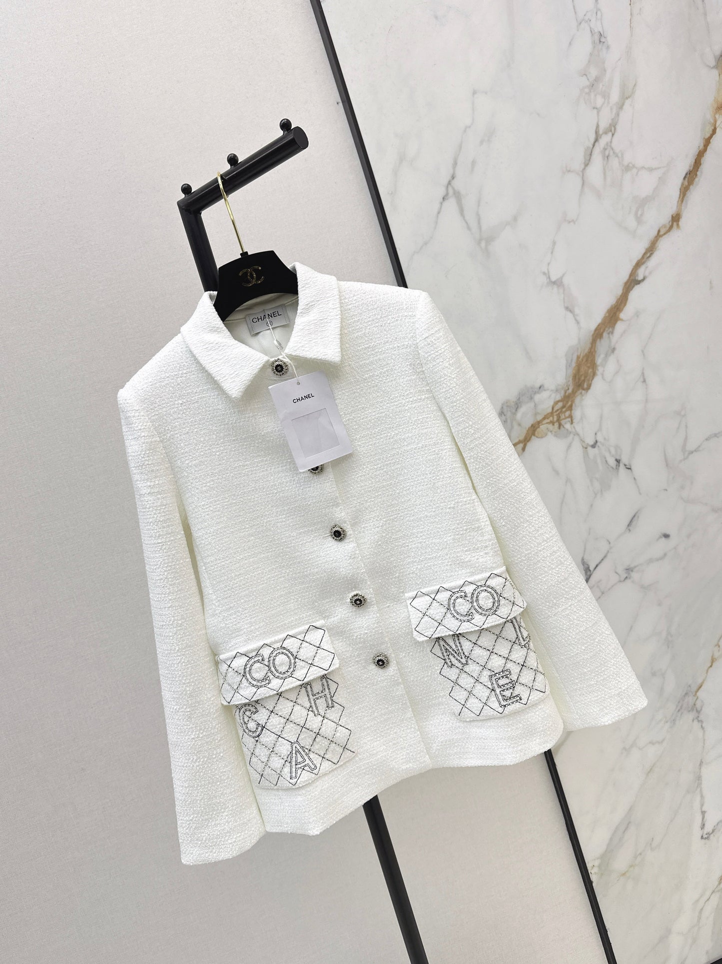 26SS NEW tweed woven jacket
