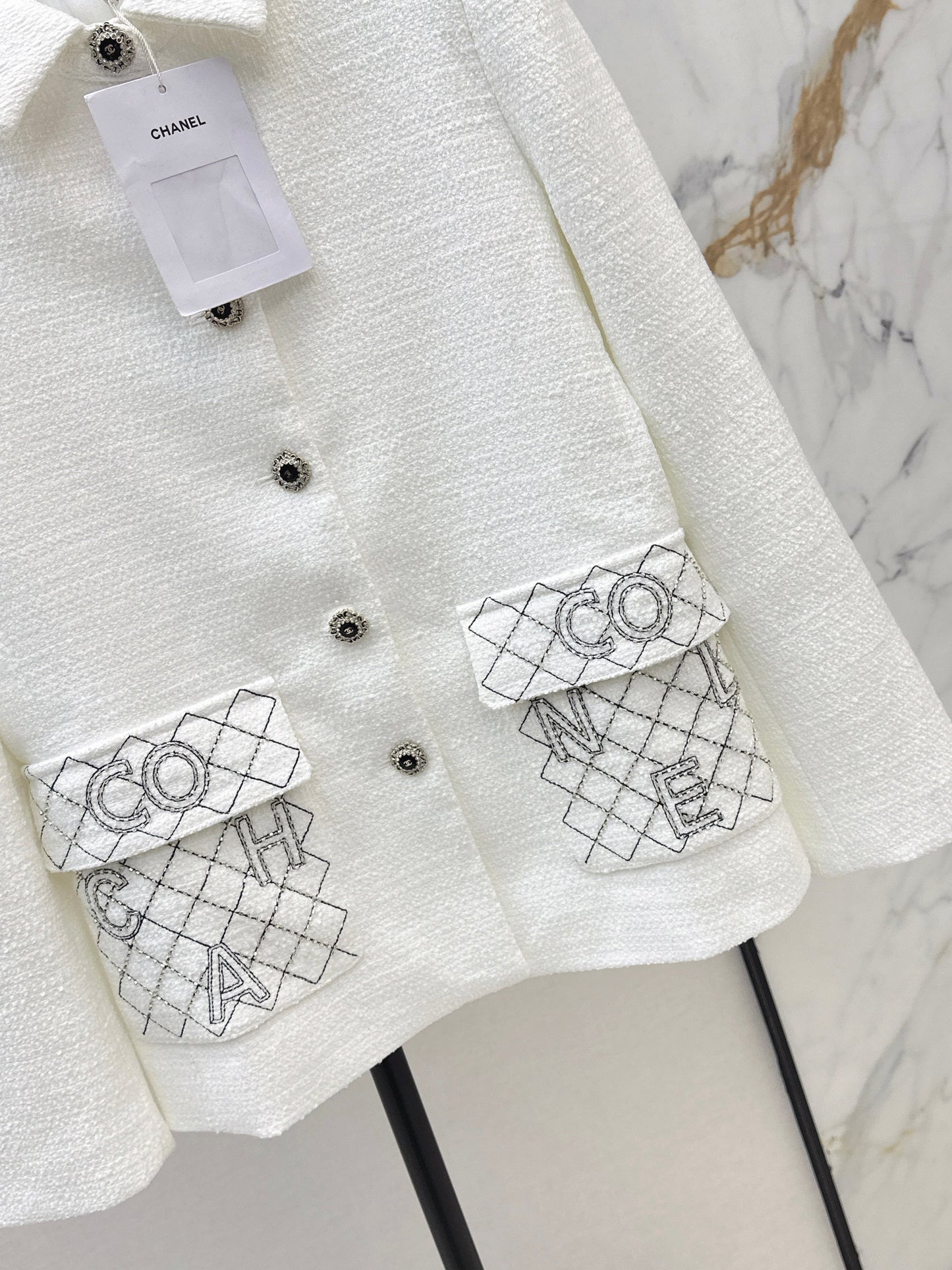 26SS NEW tweed woven jacket