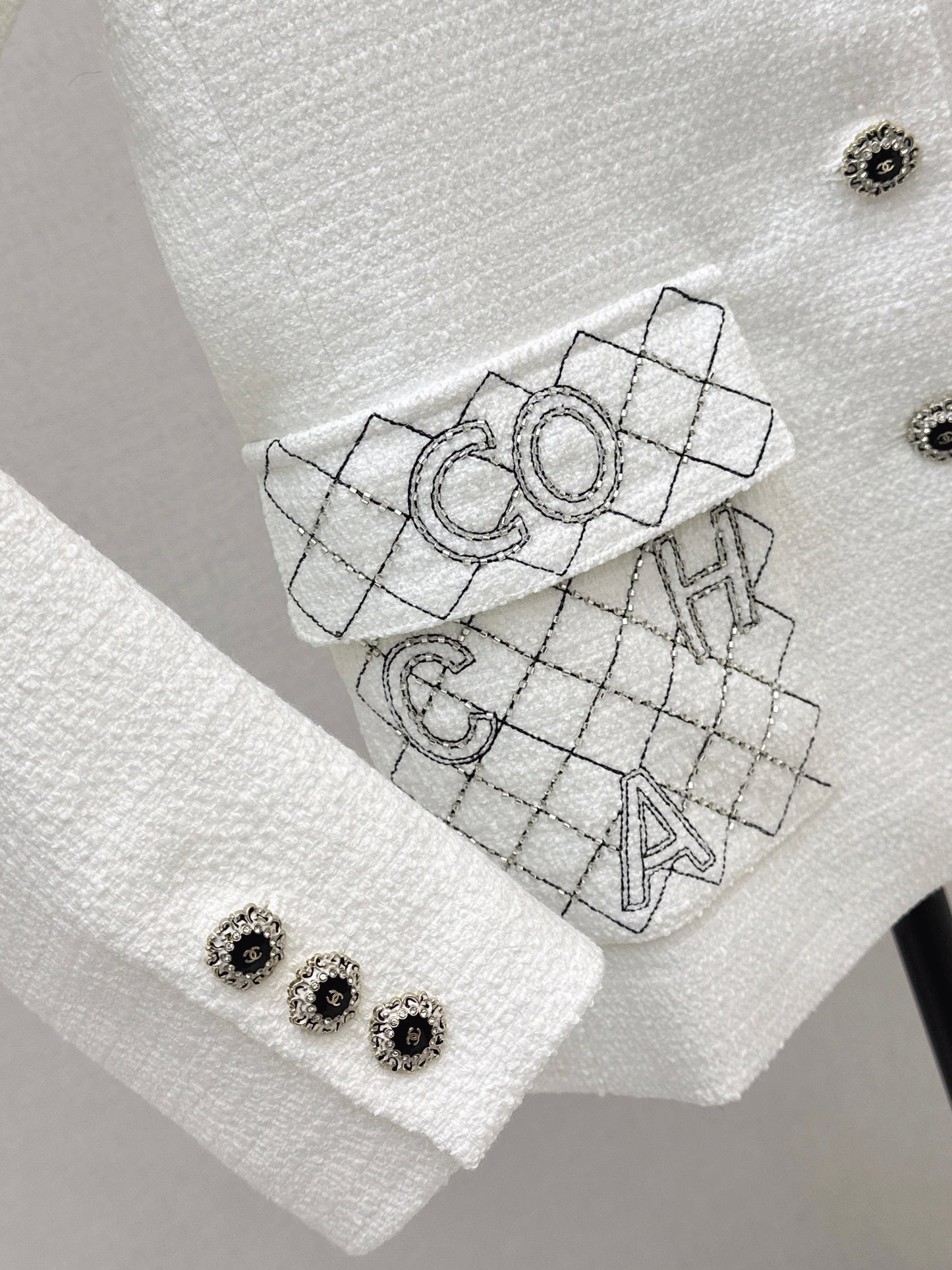 26SS NEW tweed woven jacket