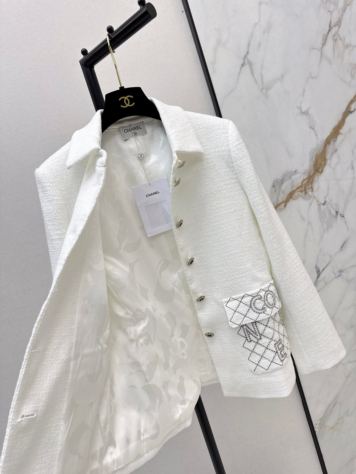 26SS NEW tweed woven jacket