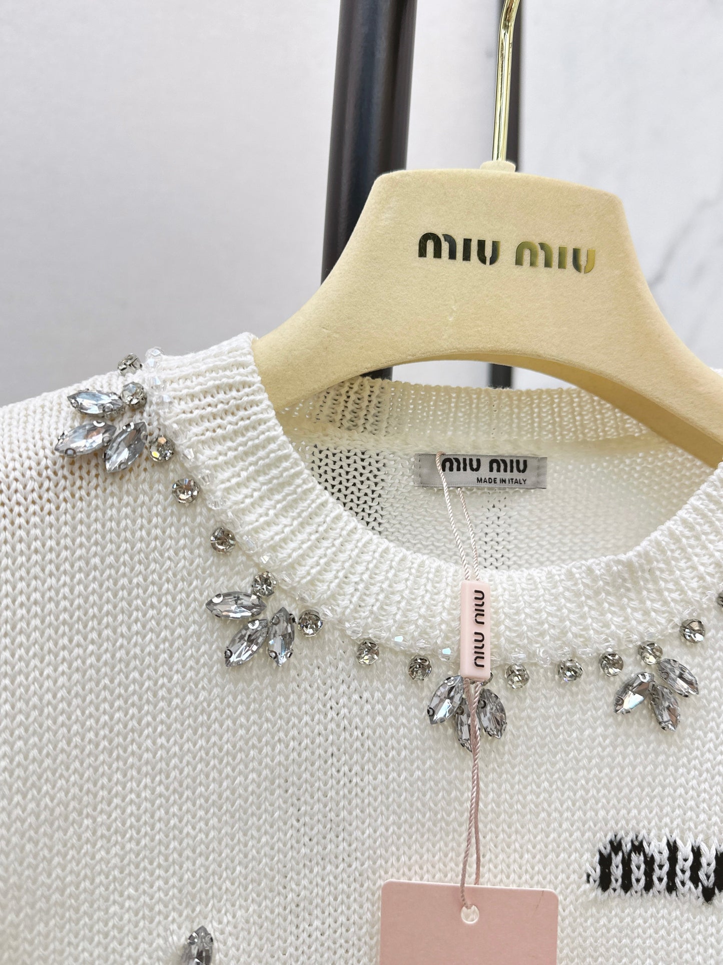 26SS NEW rhinestone sleeveless vest