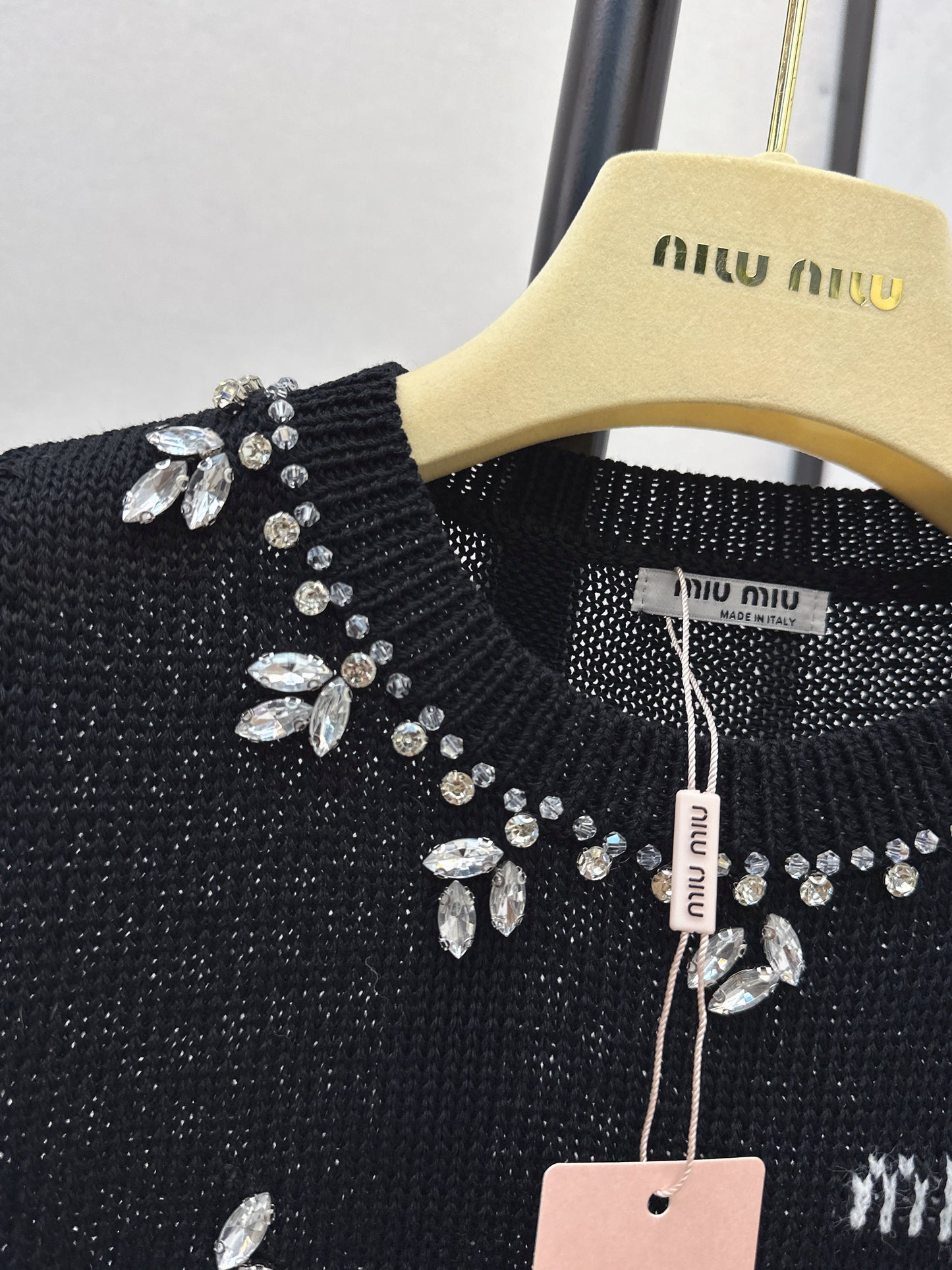 26SS NEW rhinestone sleeveless vest