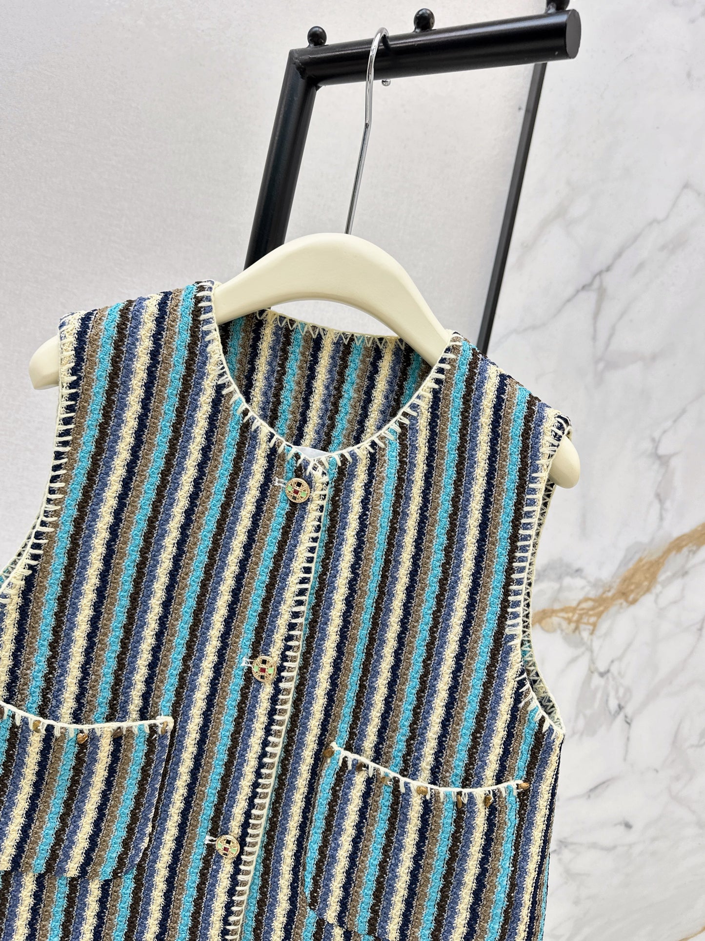 26SS NEW crochet vest jacket