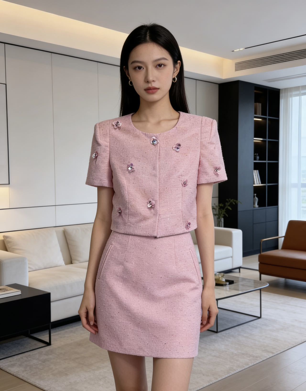 26SS NEW tweed outfit sets