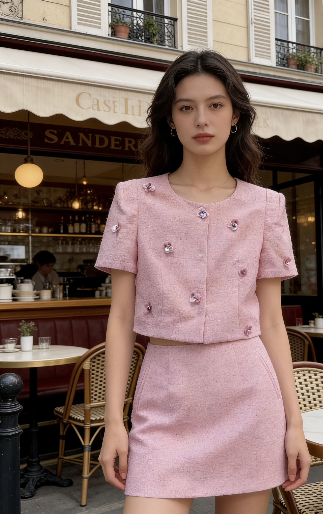 26SS NEW tweed outfit sets