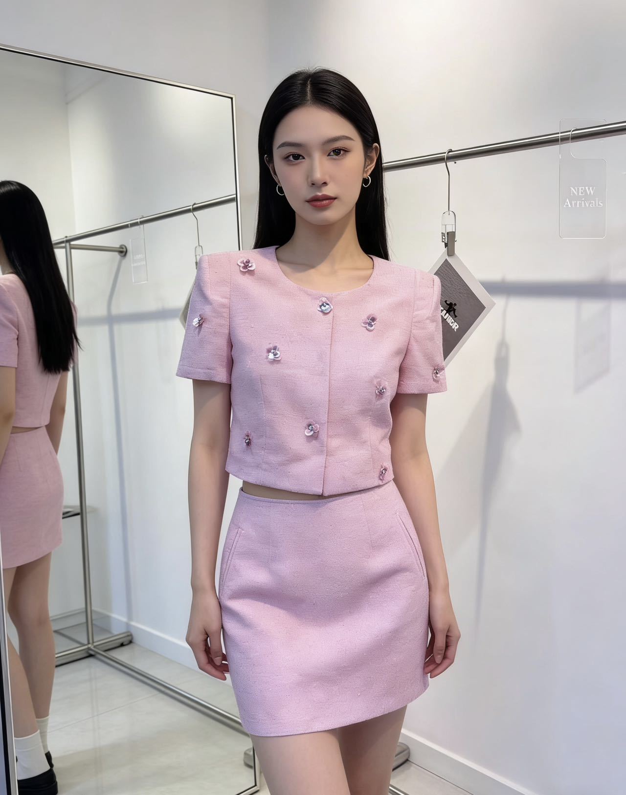 26SS NEW tweed outfit sets